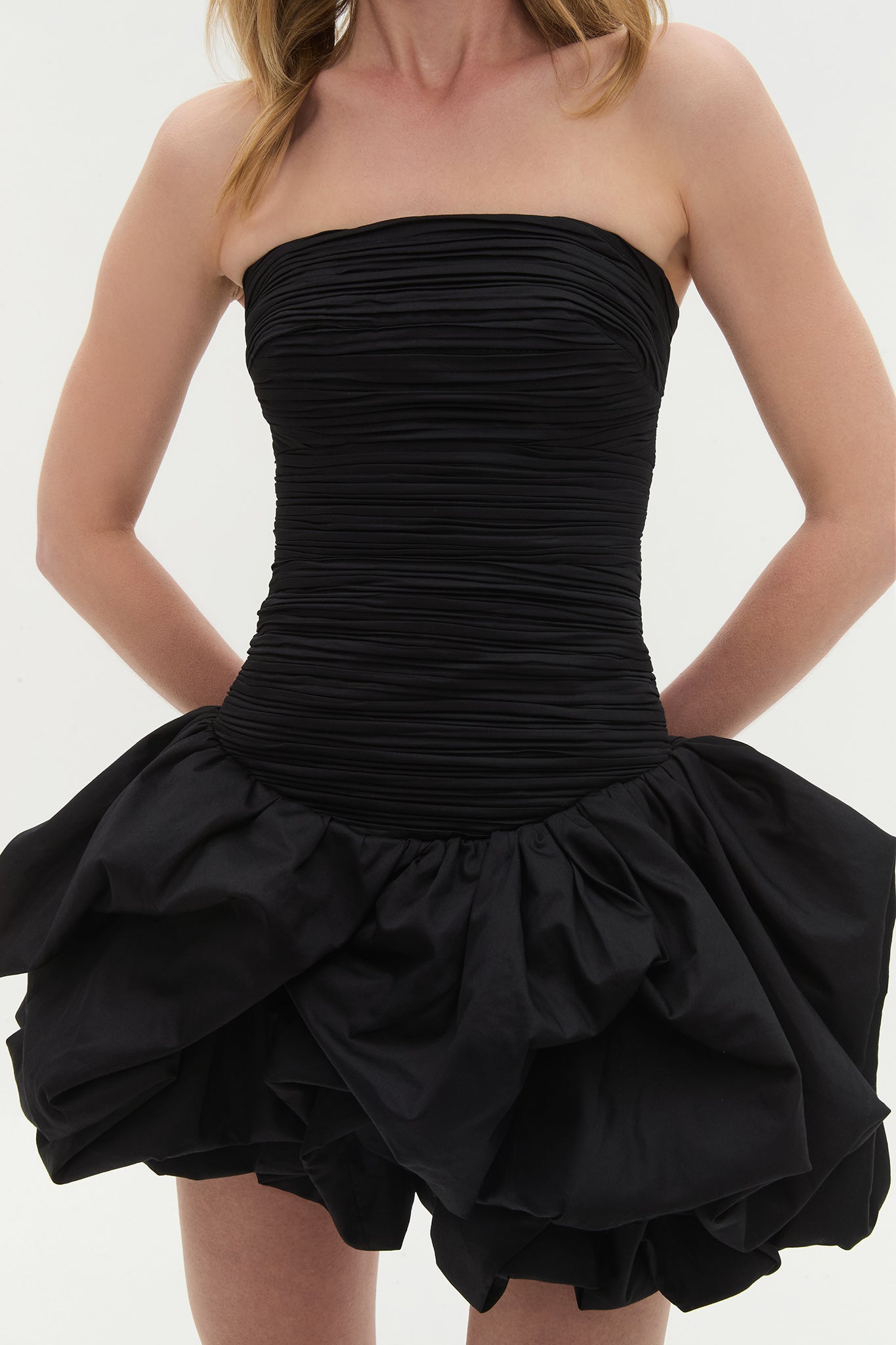 Violette Bubble Hem Mini Dress - ICYBOO