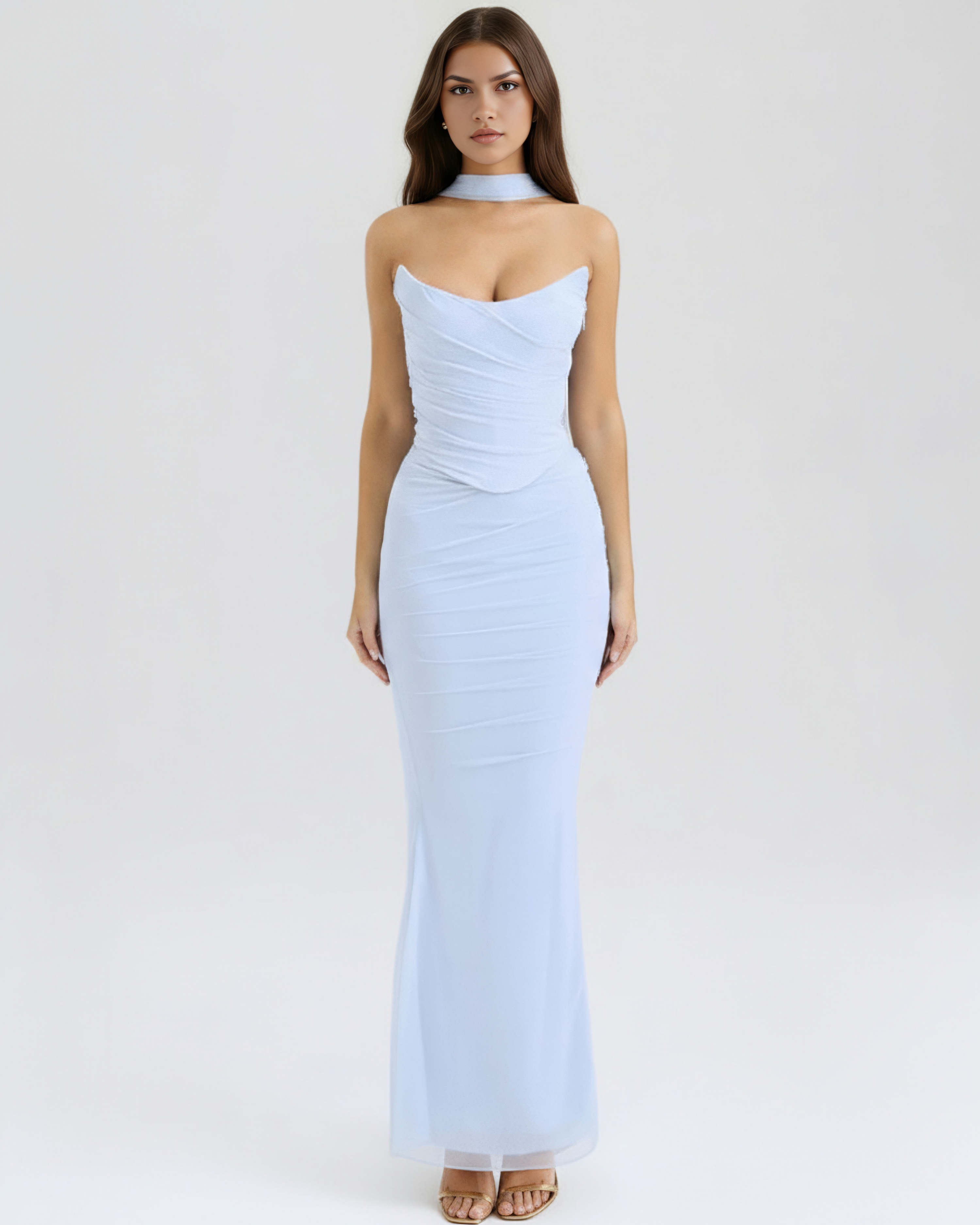 Mesh Maxi Three-Piece Set - ICYBOO