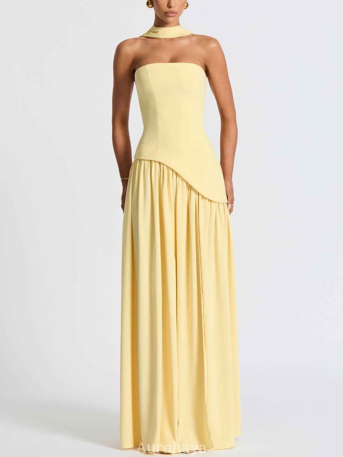 Solène Asymmetrical Maxi Gown