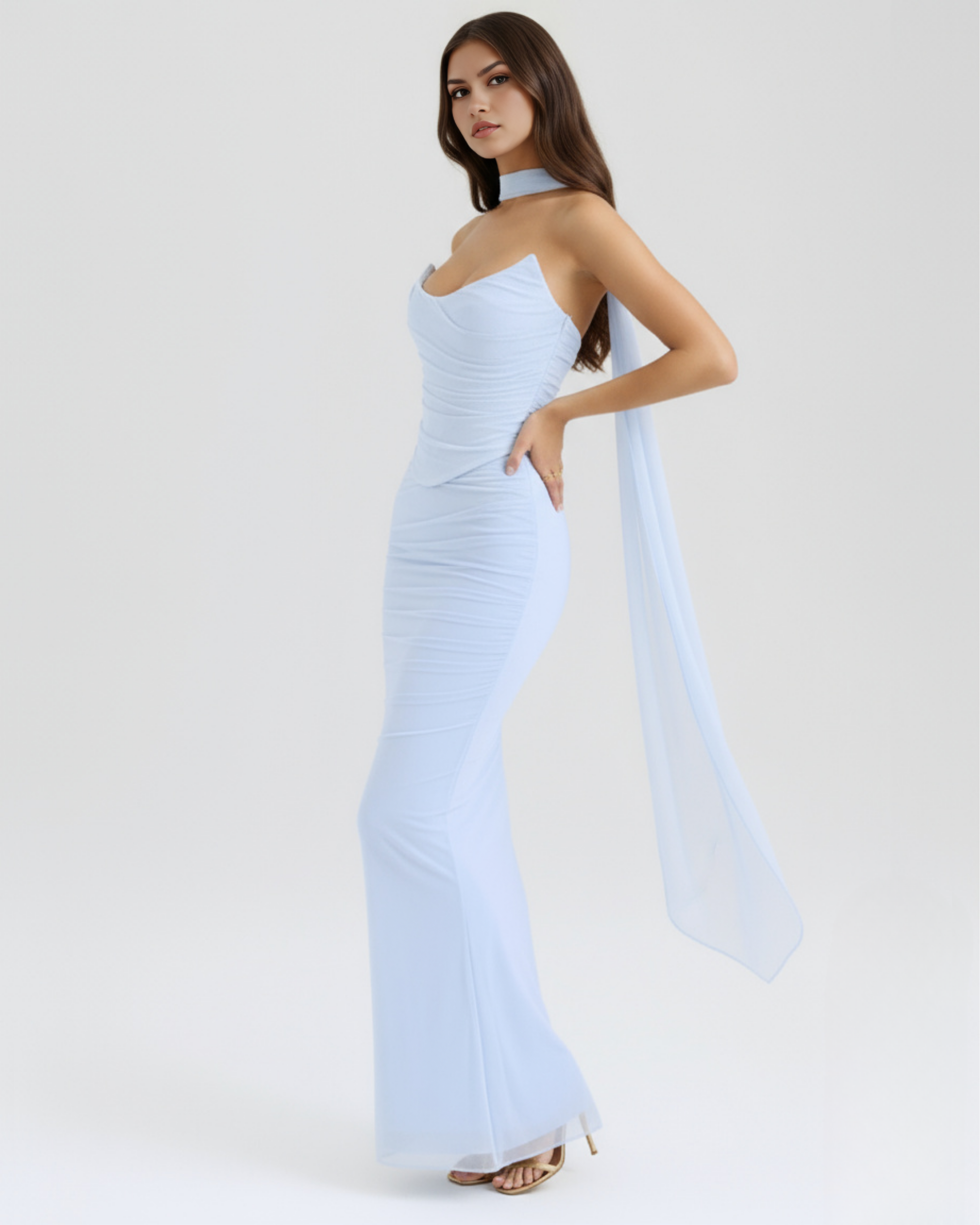 Mesh Maxi Three-Piece Set - ICYBOO