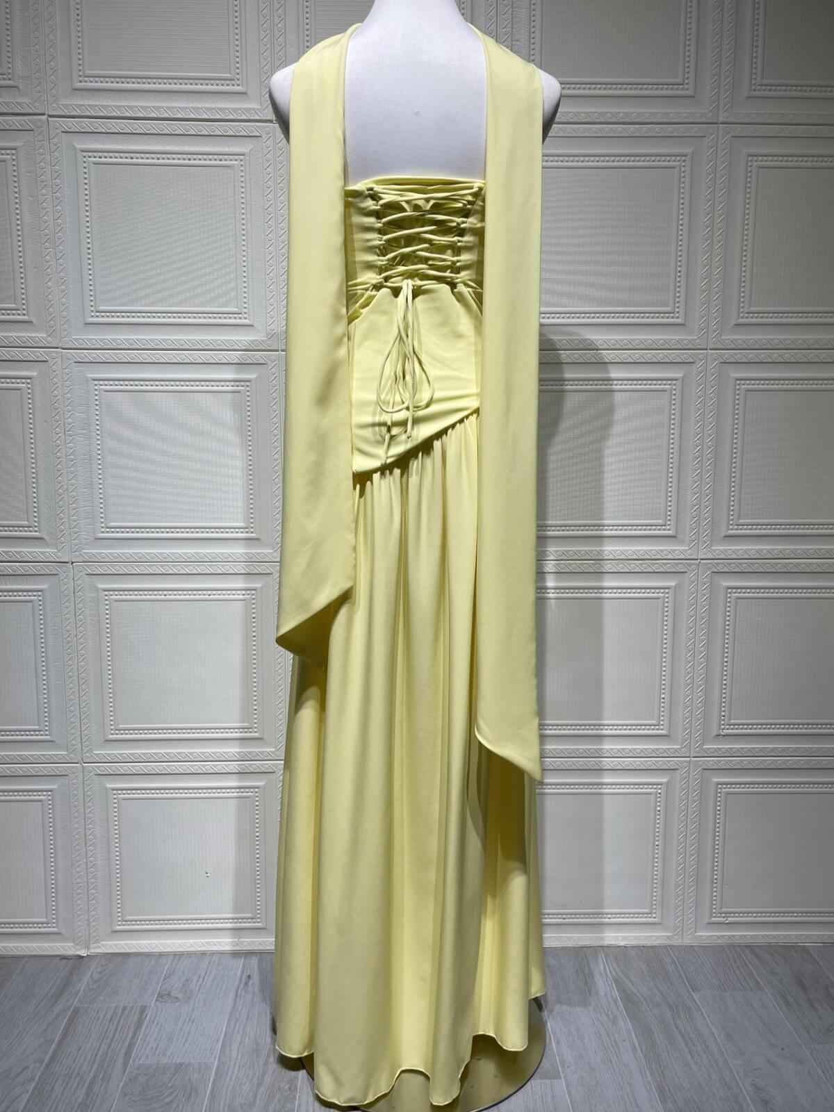 Solène Asymmetrical Maxi Gown