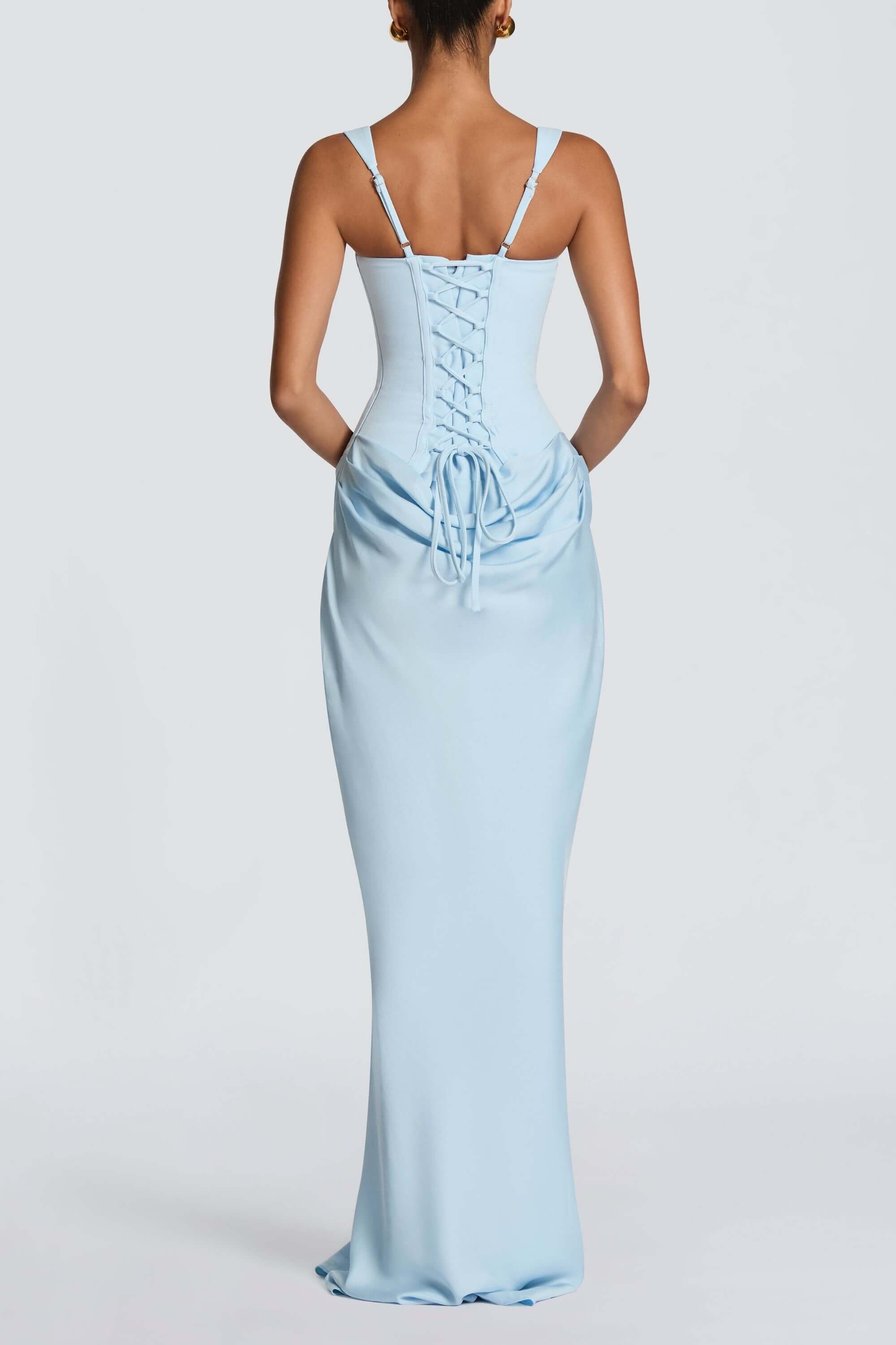 Hortense Square Neck Corset Maxi Dress