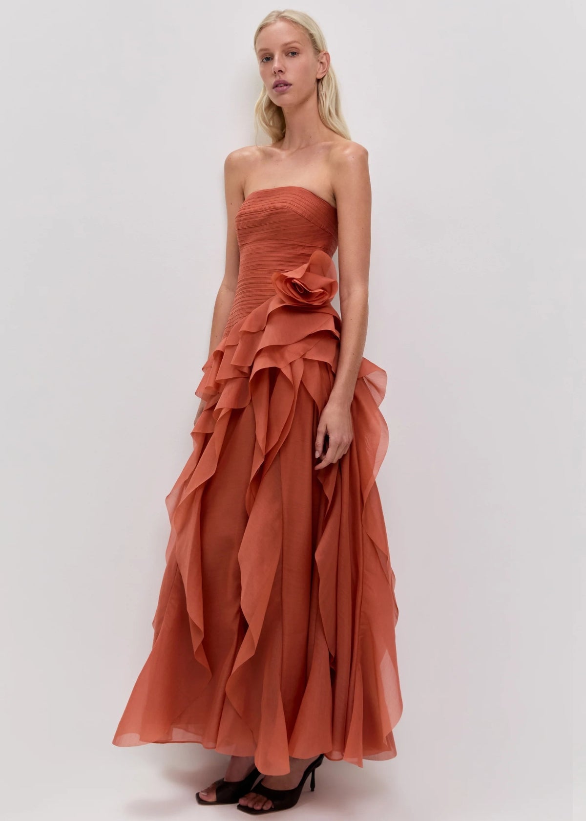Canyon Dress in Coral Clay - ICYBOO
