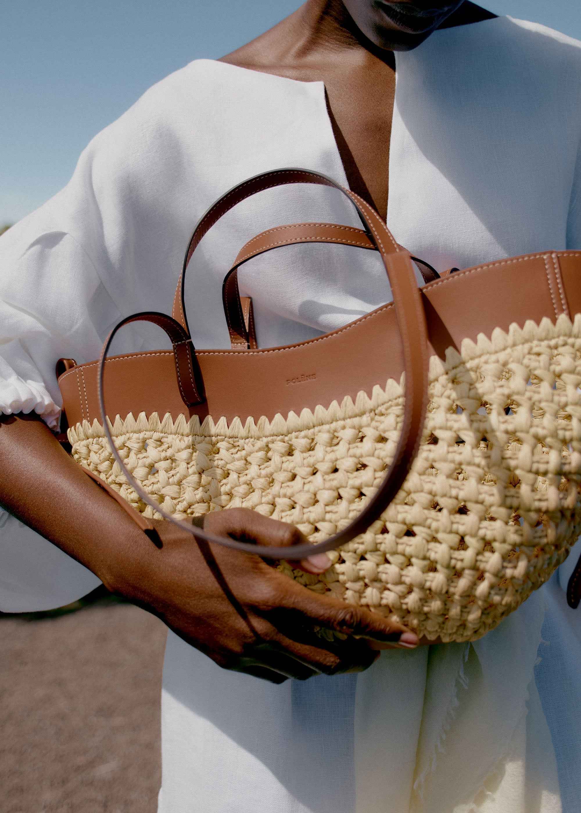 Cyme Mini | WOMEN'S SCULPTURED RAFFIA MINI SUMMER TOTE BAG