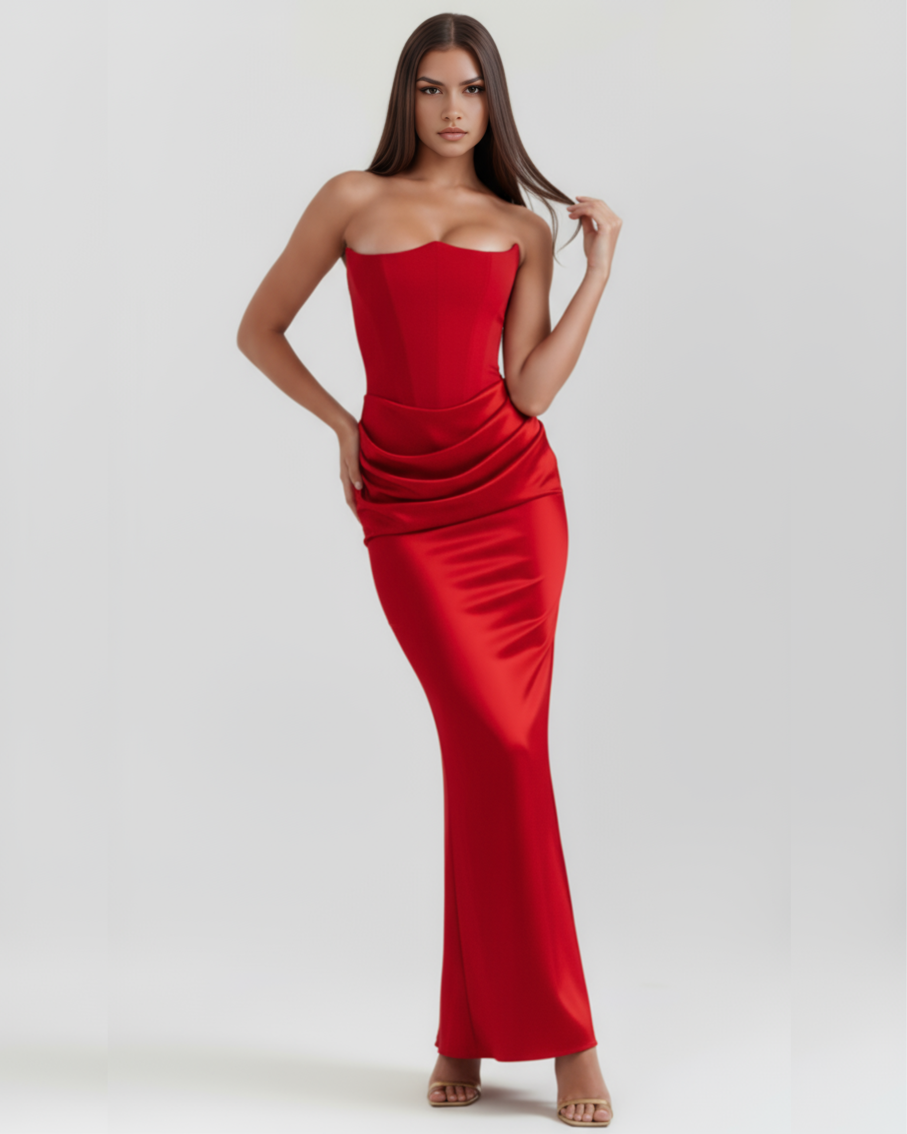 Corset Dress | Almond Muse Style, Boned Bodice, Glamorous Events - ICYBOO