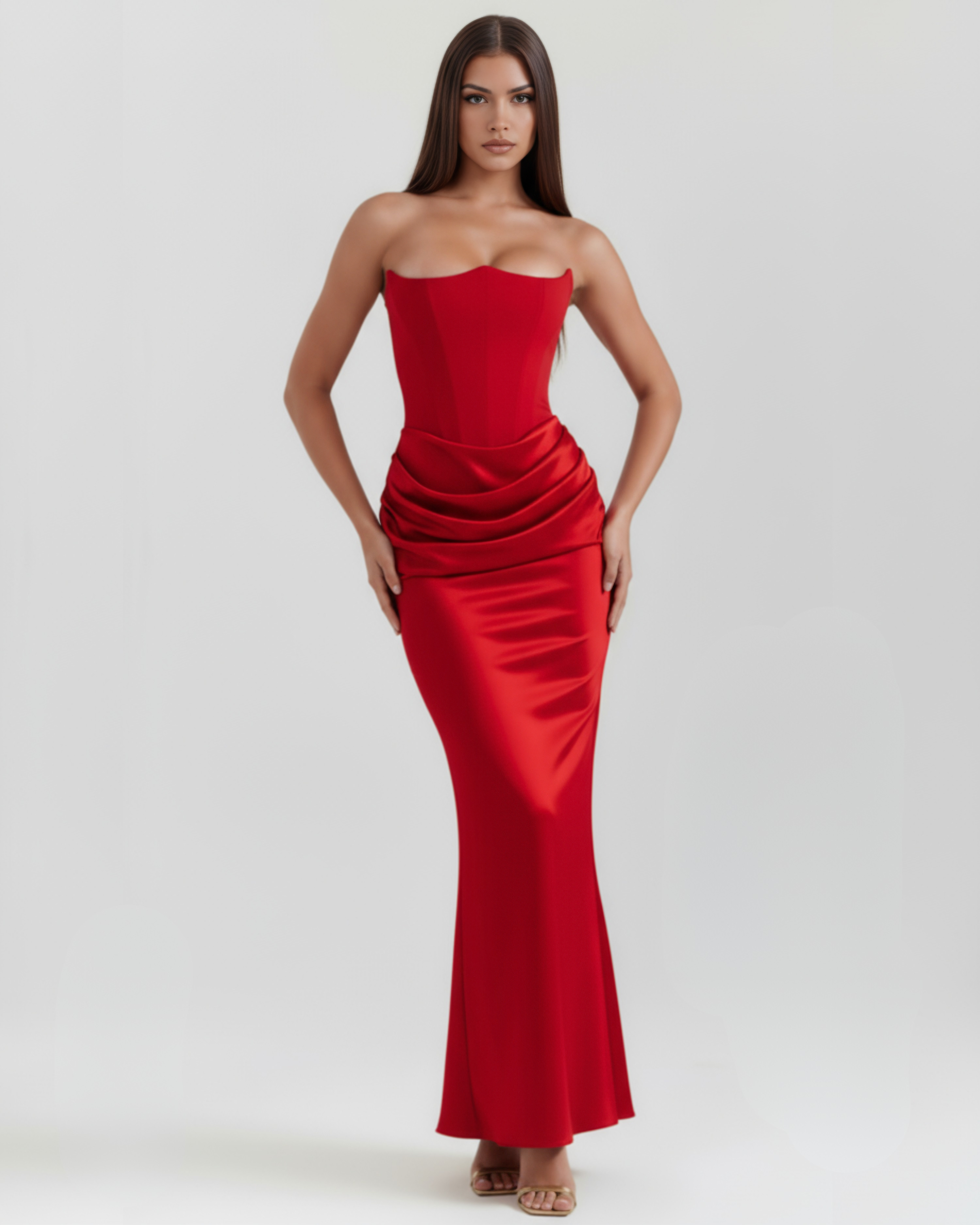 Corset Dress | Almond Muse Style, Boned Bodice, Glamorous Events - ICYBOO