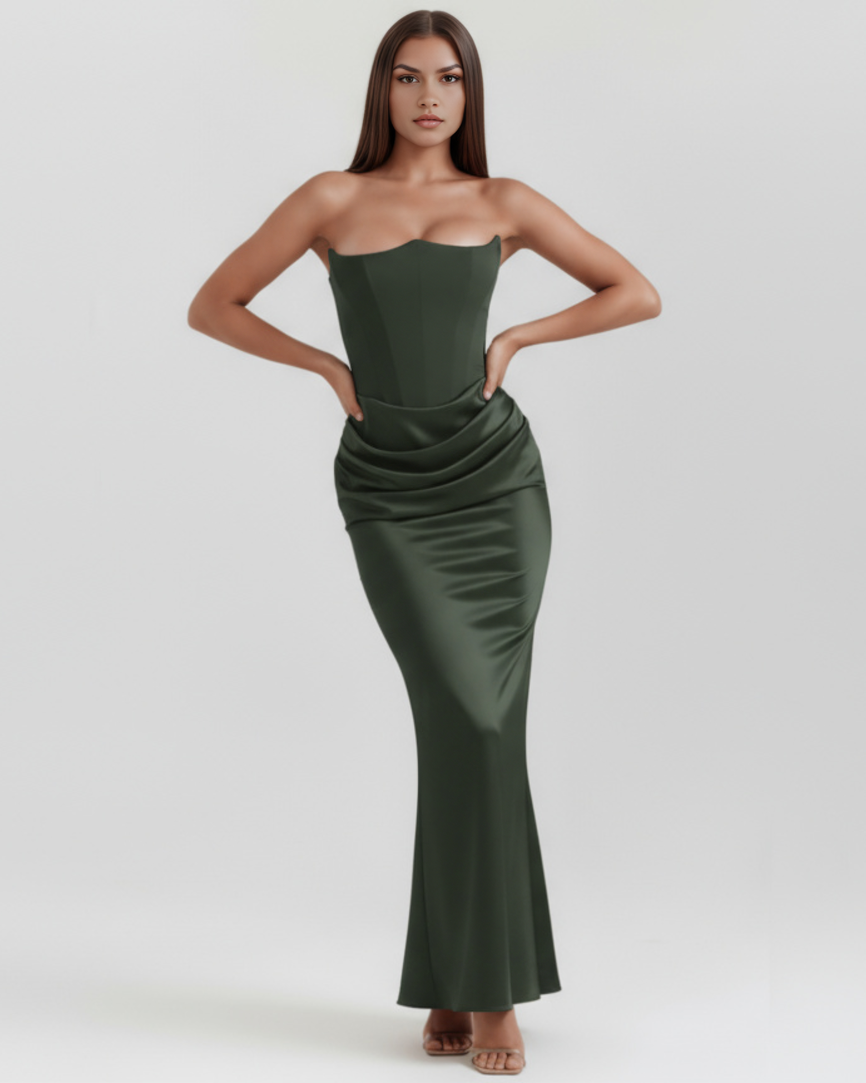 Corset Dress | Almond Muse Style, Boned Bodice, Glamorous Events - ICYBOO