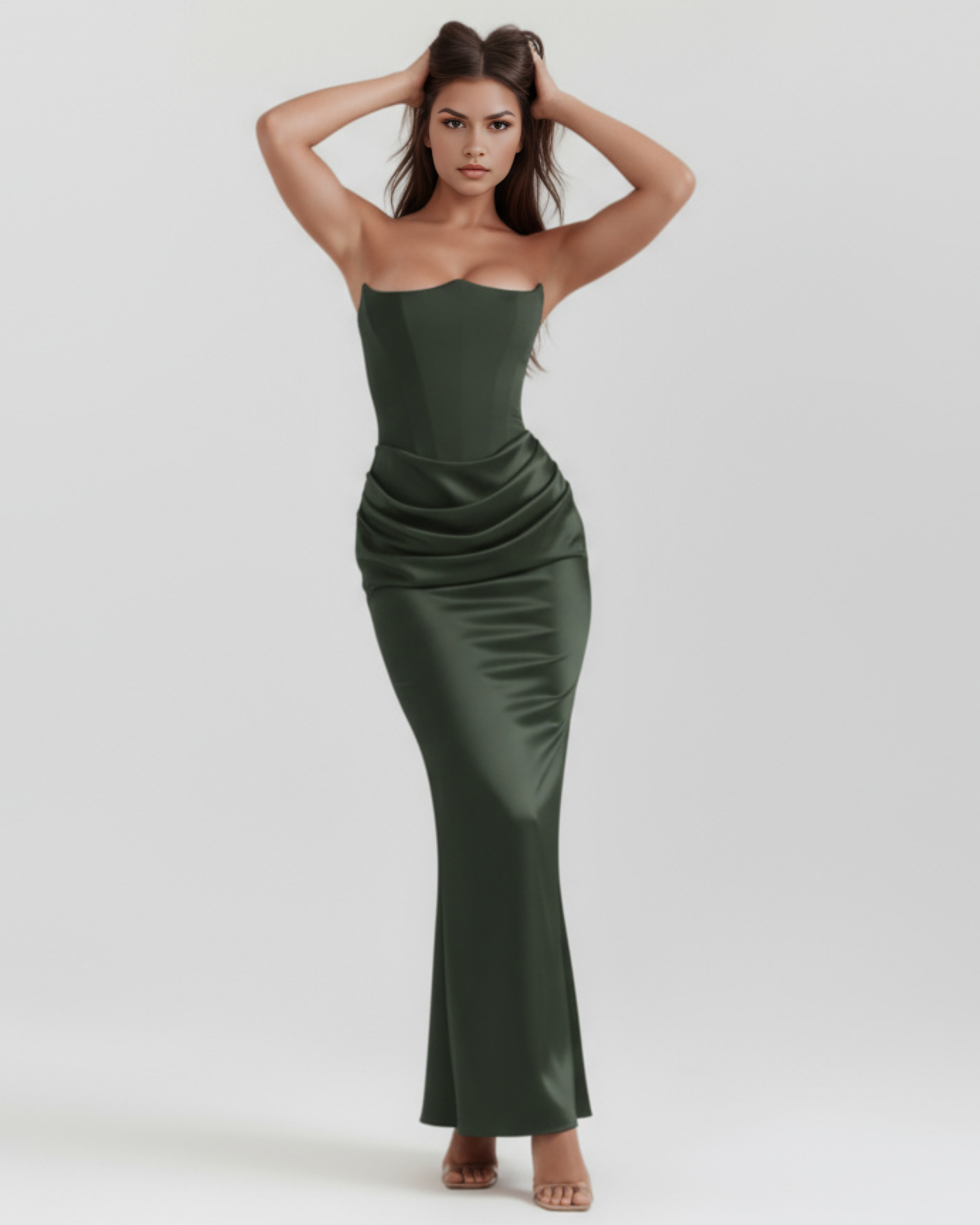Corset Dress | Almond Muse Style, Boned Bodice, Glamorous Events - ICYBOO