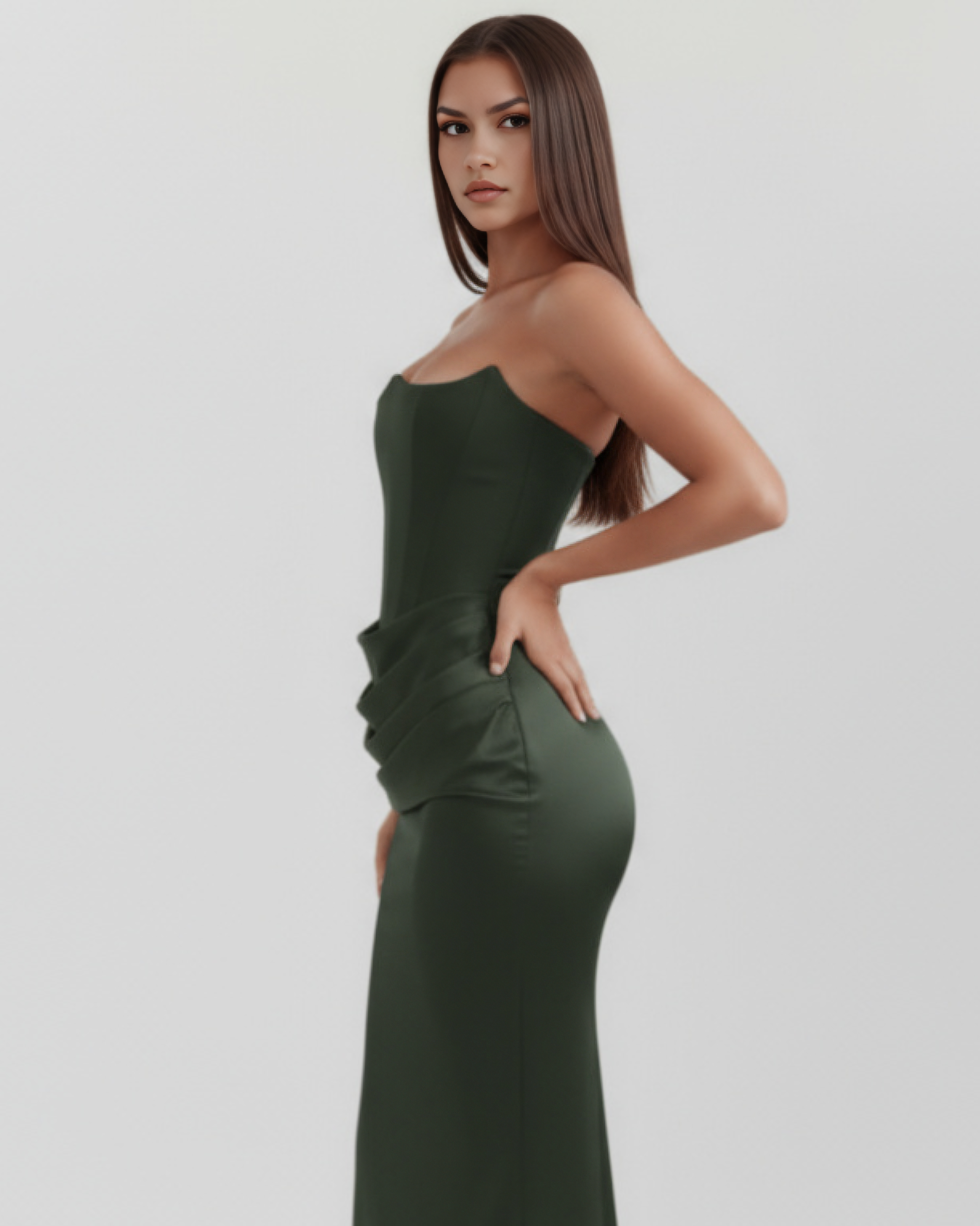 Corset Dress | Almond Muse Style, Boned Bodice, Glamorous Events - ICYBOO