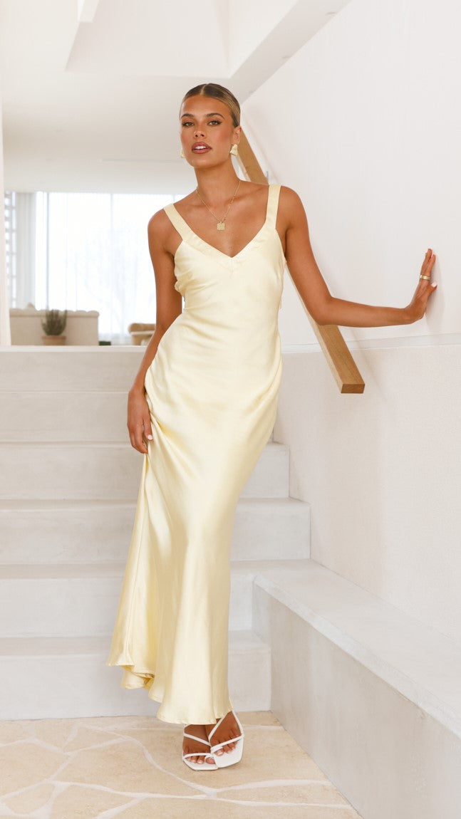 Yellow Andie Maxi Dress - ICYBOO