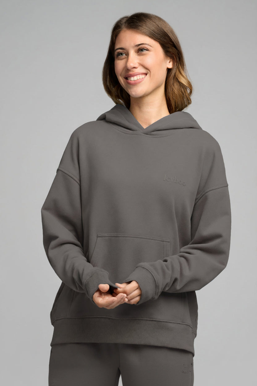 Halo Lightweight Fleece Crop Hoodie