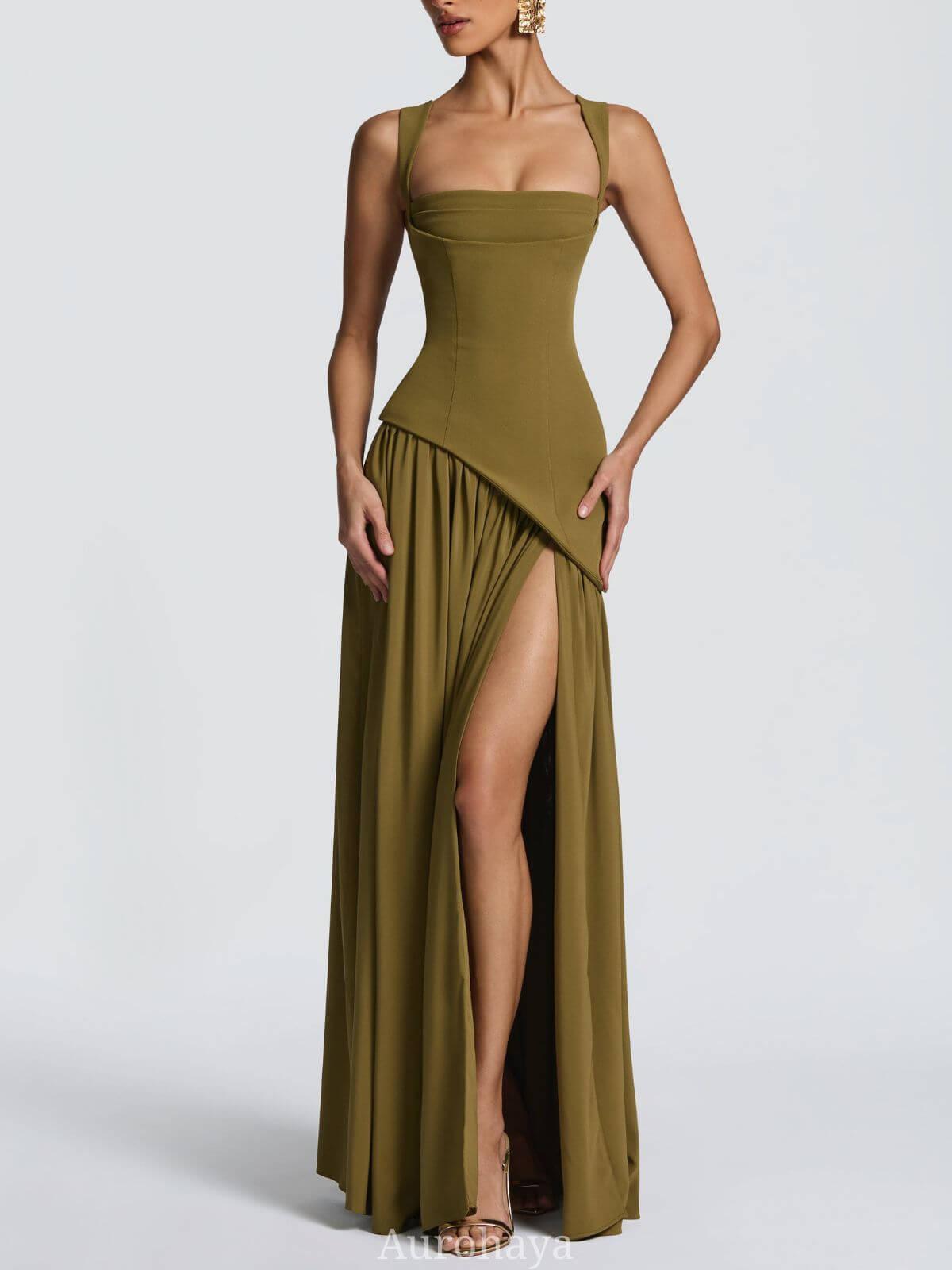 Solène Asymmetrical Maxi Gown