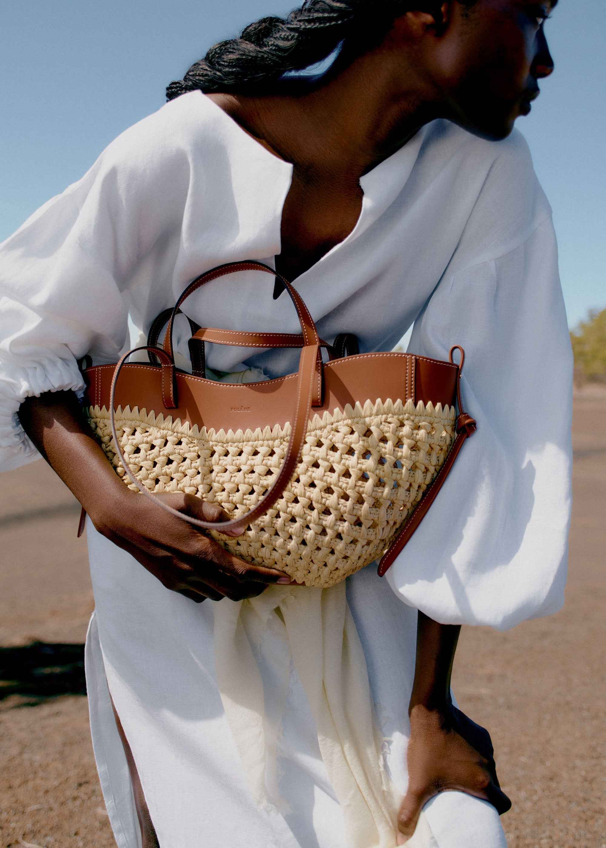 Cyme Mini | WOMEN'S SCULPTURED RAFFIA MINI SUMMER TOTE BAG