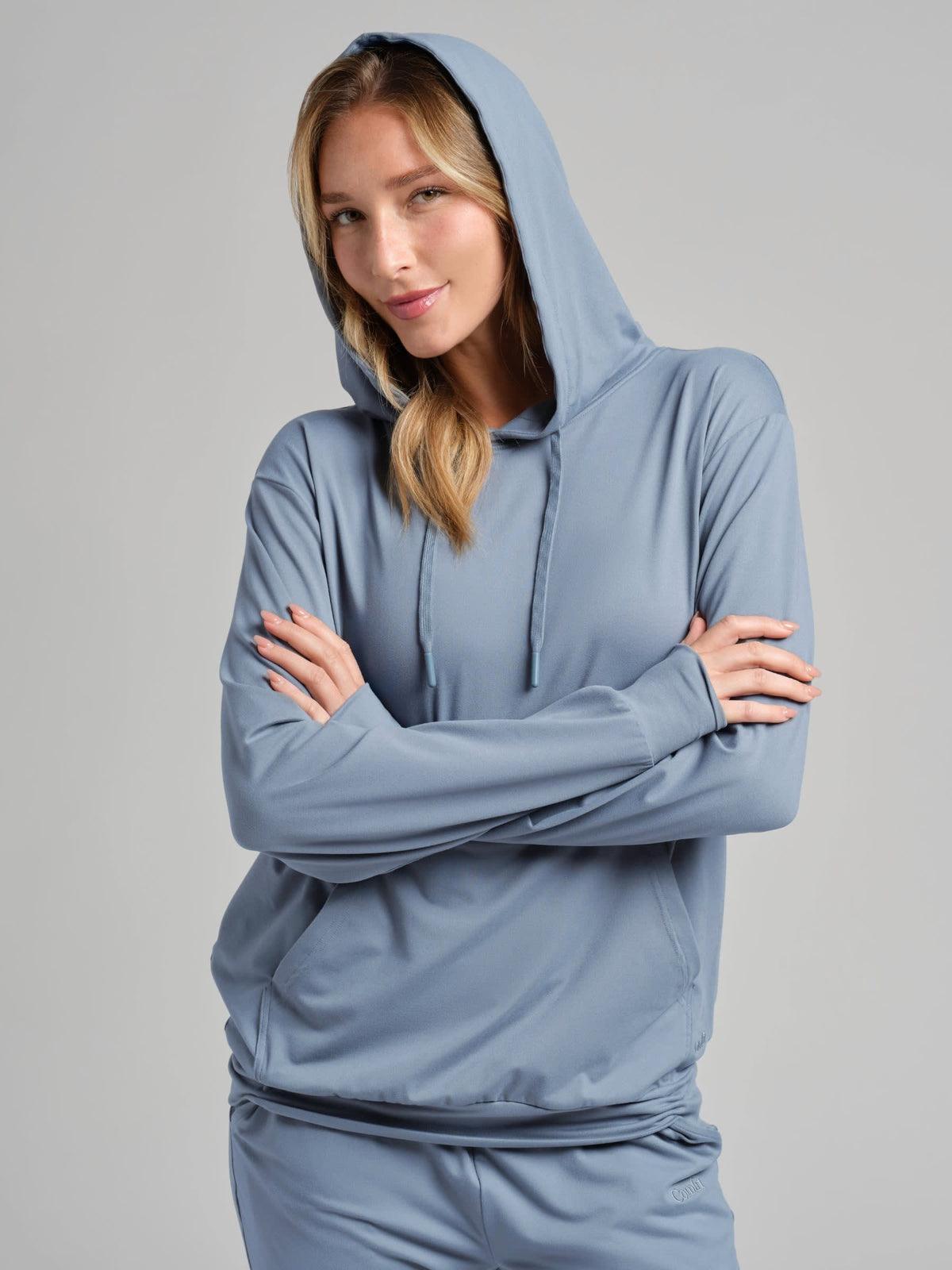 Brushed Lightweight Jersey Hoodie