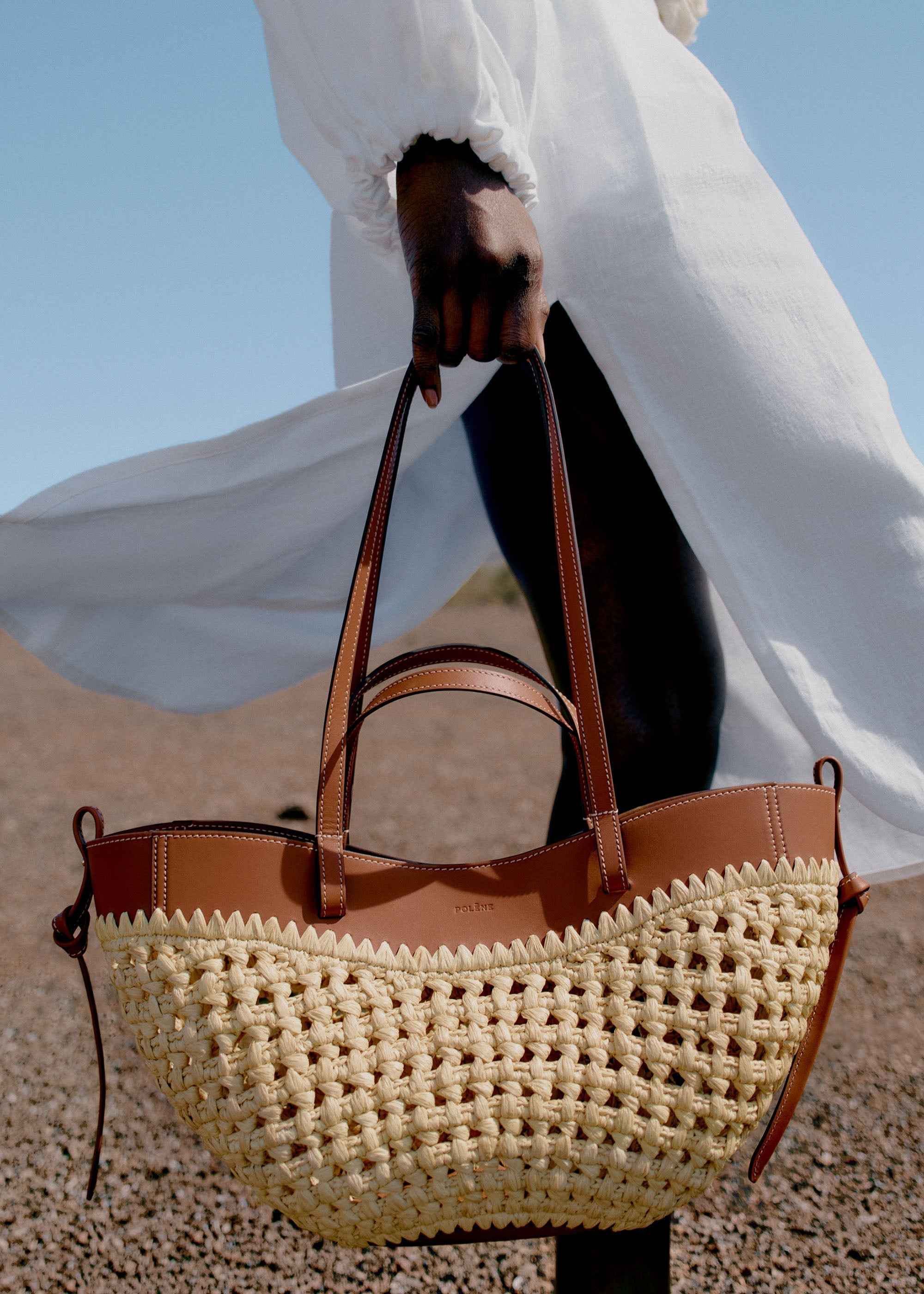 Cyme Mini | WOMEN'S SCULPTURED RAFFIA MINI SUMMER TOTE BAG