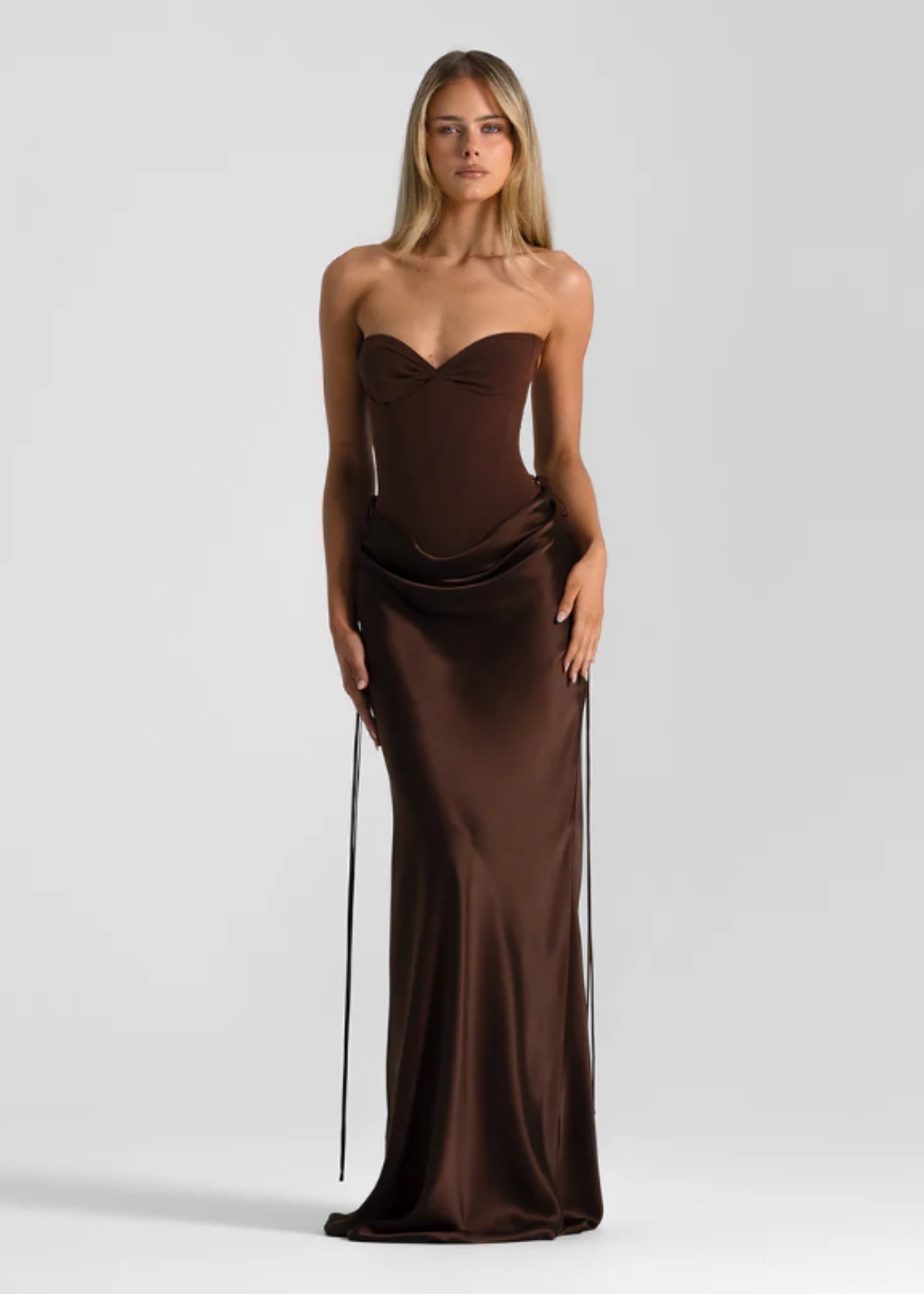 Espresso Verity Bustier & Evelyn Skirt Set ICYBOO