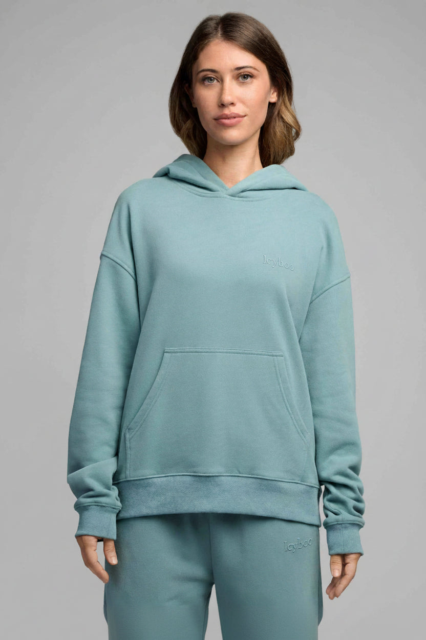 Halo Lightweight Fleece Crop Hoodie