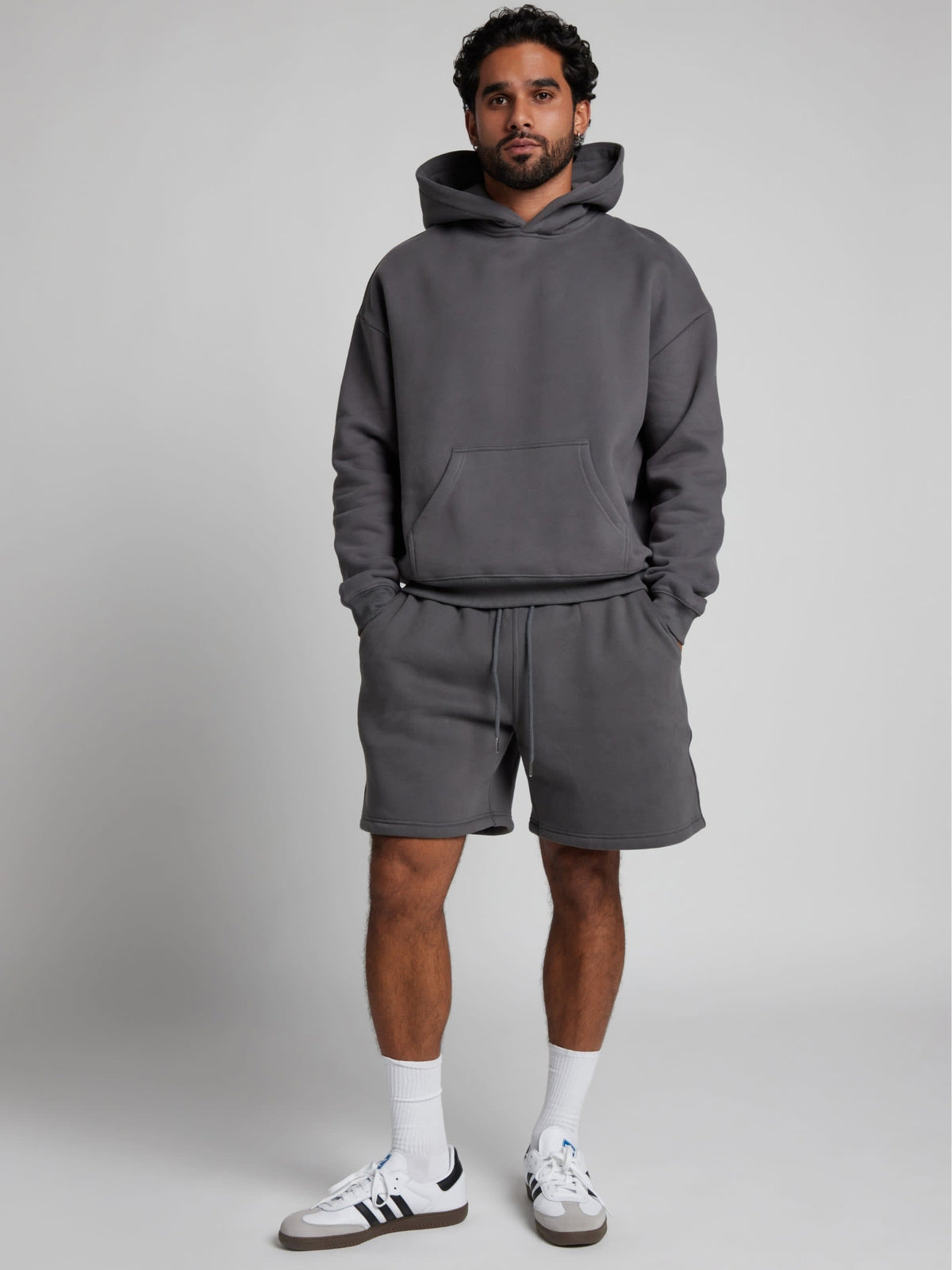 Basic Crop Fleece Hoodie