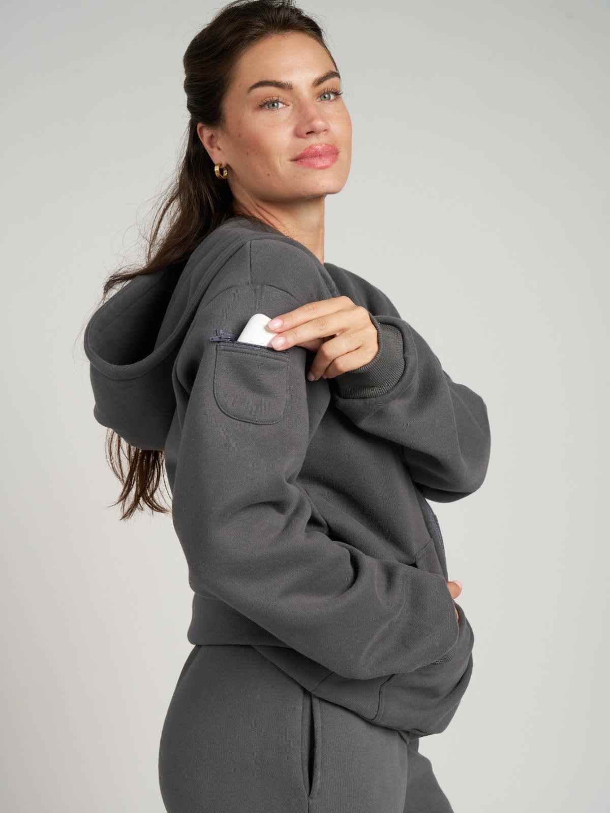 Travel Essentials Heavyweight Fleece Zip Hoodie