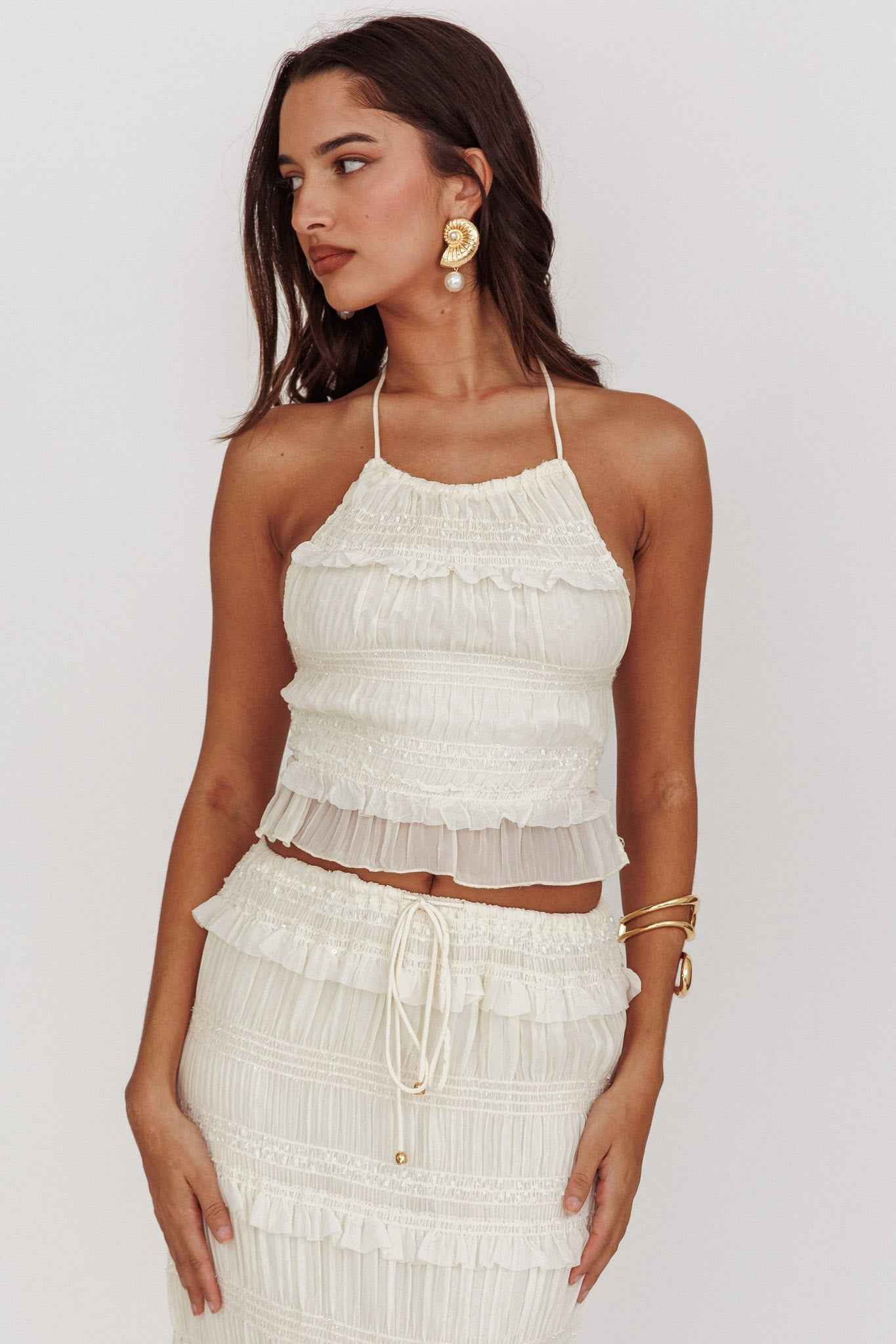 Helios | SEQUIN SHIRRED MINI PARTY EVENING DRESS
