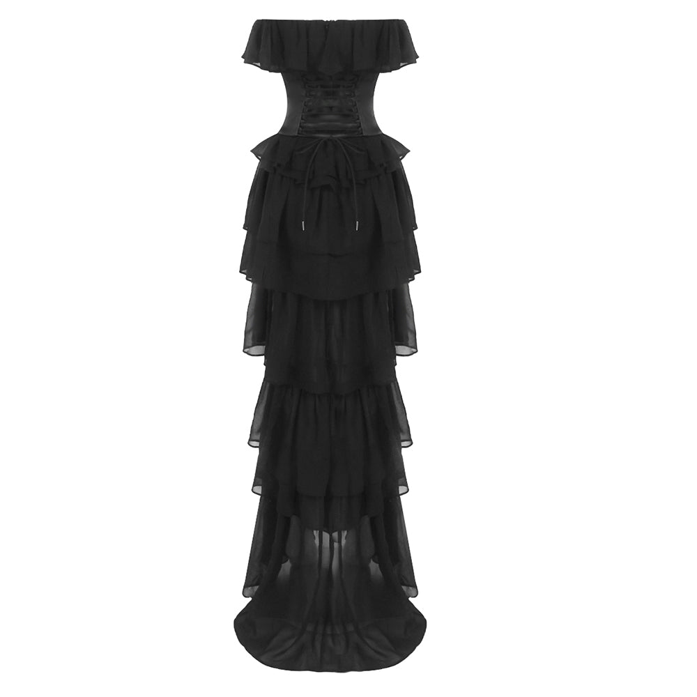 Justine Strapless Tiered Maxi Dress