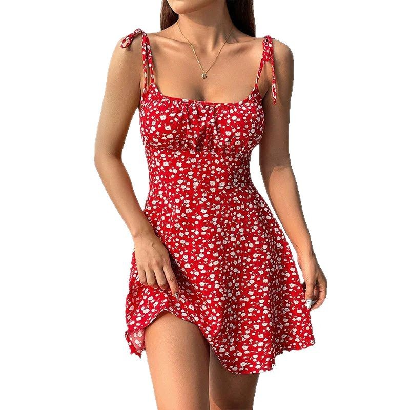 Floral A-Line Mini Summer Casual Dress - ICYBOO