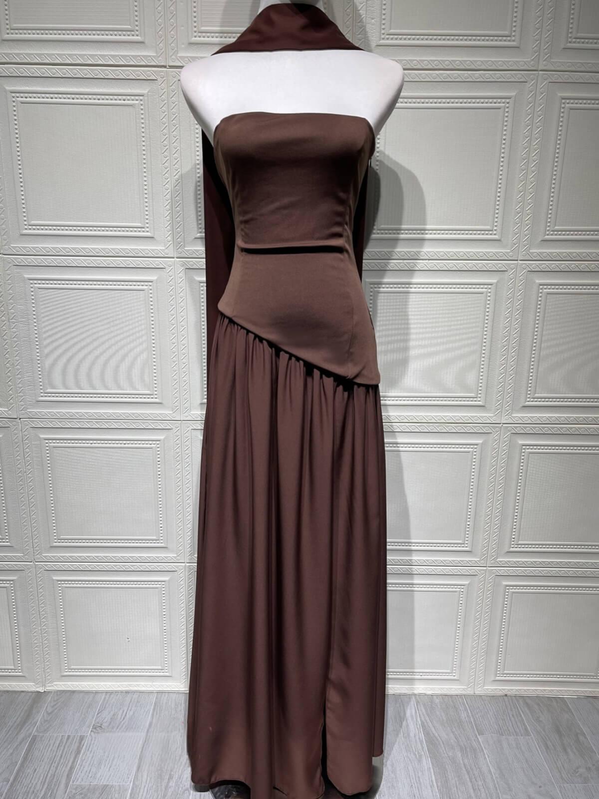 Solène Asymmetrical Maxi Gown