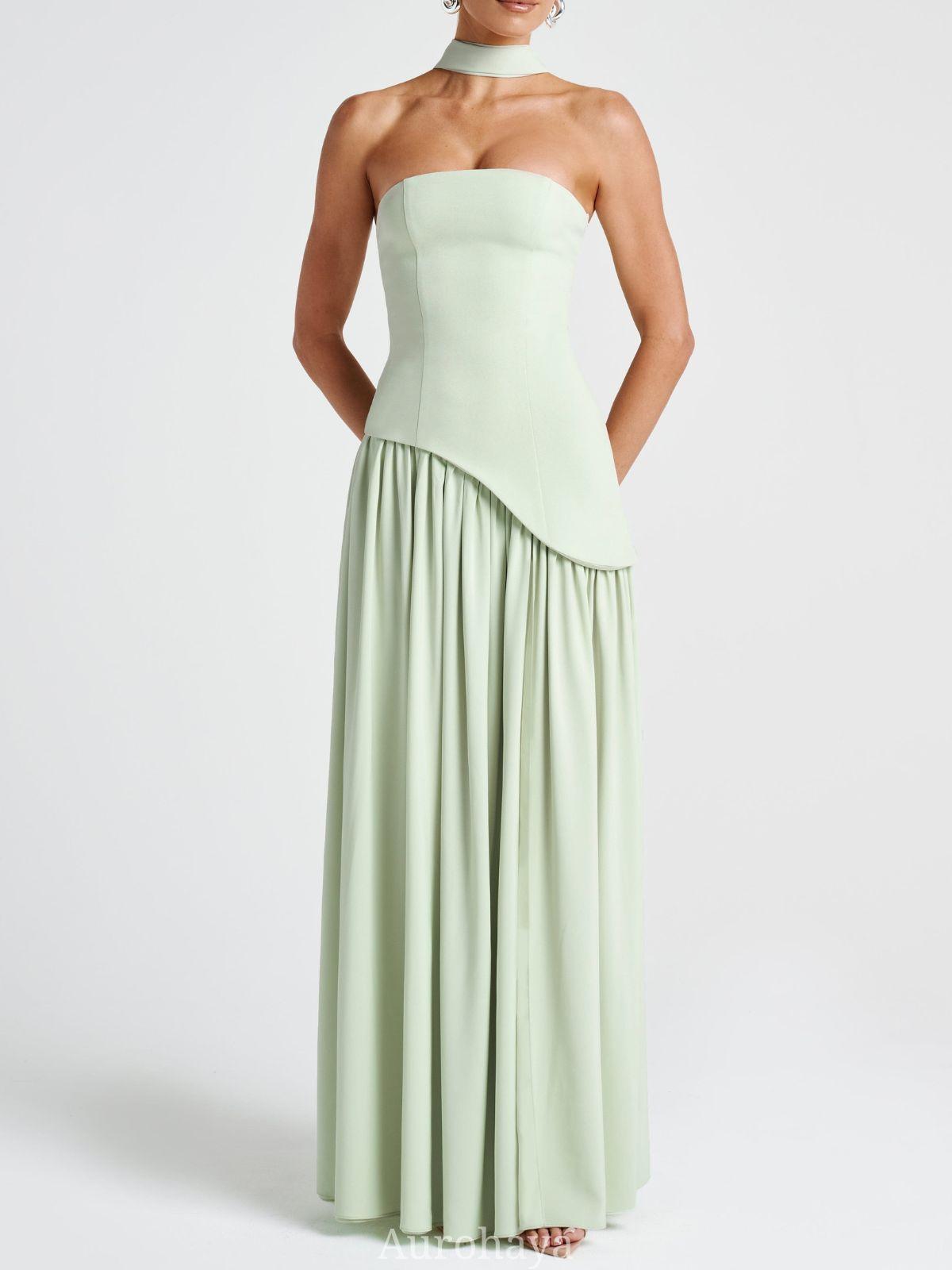 Solène Asymmetrical Maxi Gown