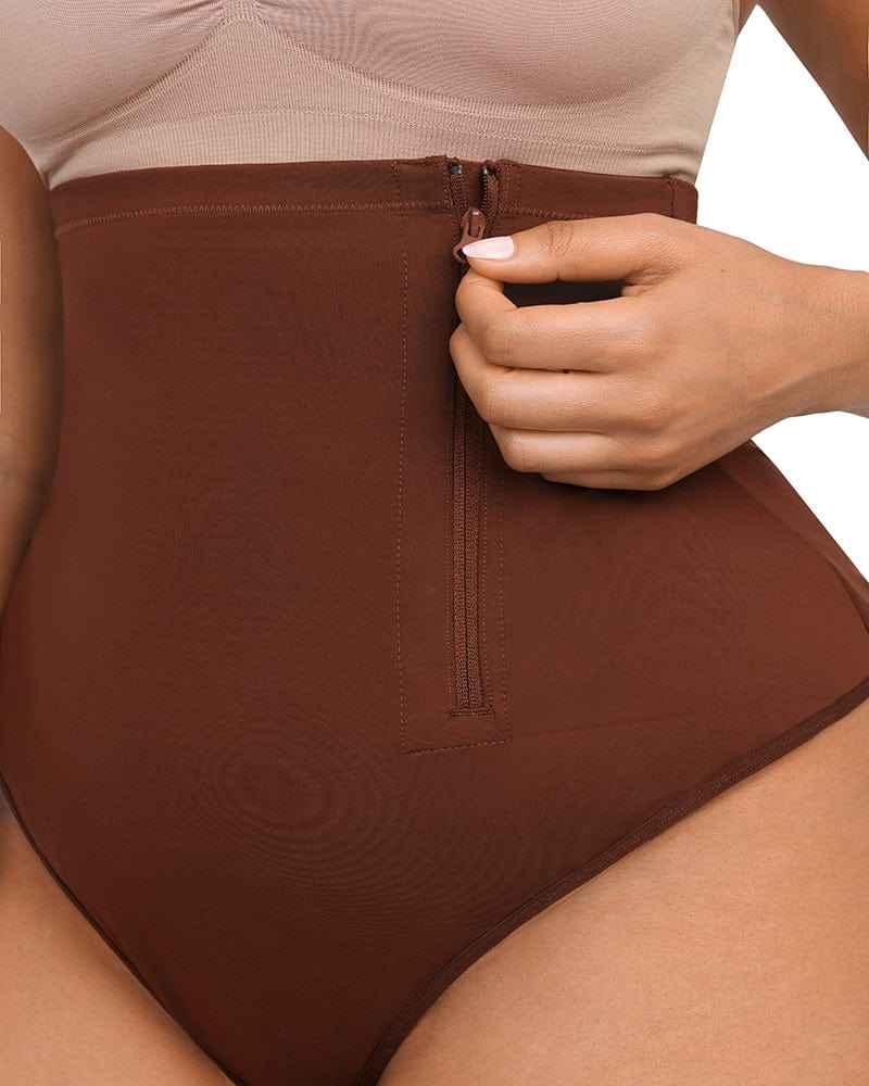 Bare Essentials AirSlim Thong - Black High Waist