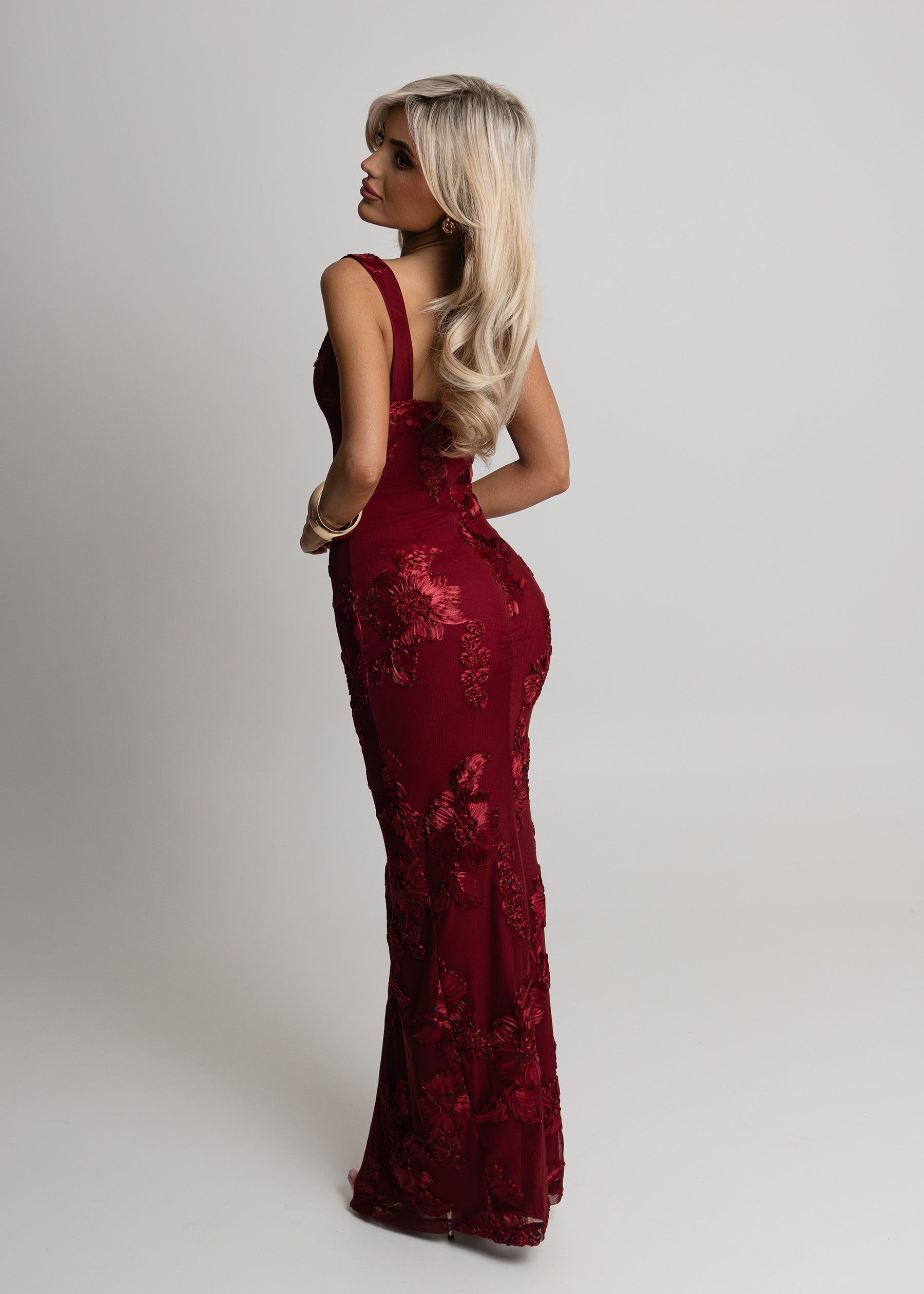 Atomic Heart Maxi Dress - Wine - ICYBOO