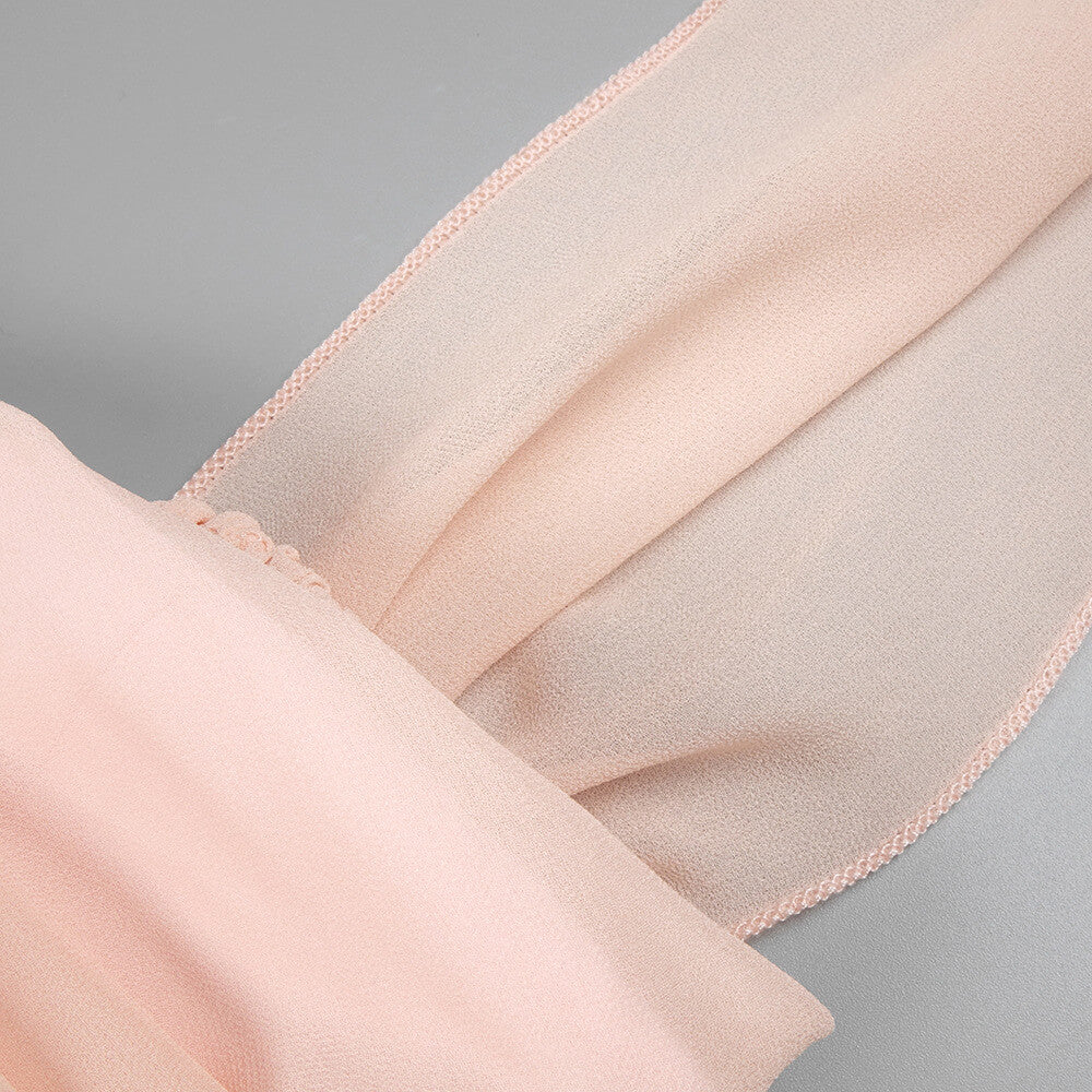 Chloé Strapless Ruffle Maxi Dress