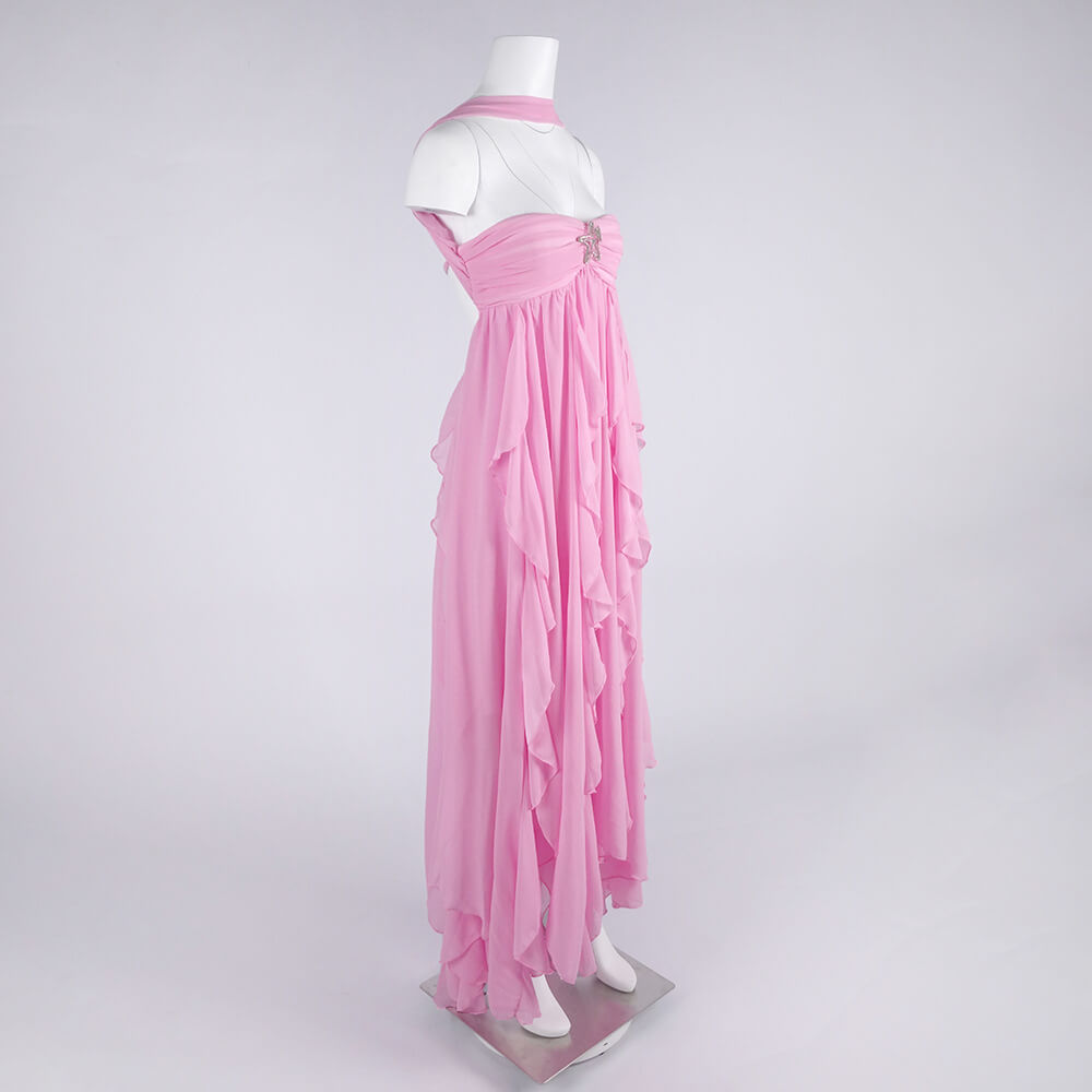 Chloé Strapless Ruffle Maxi Dress