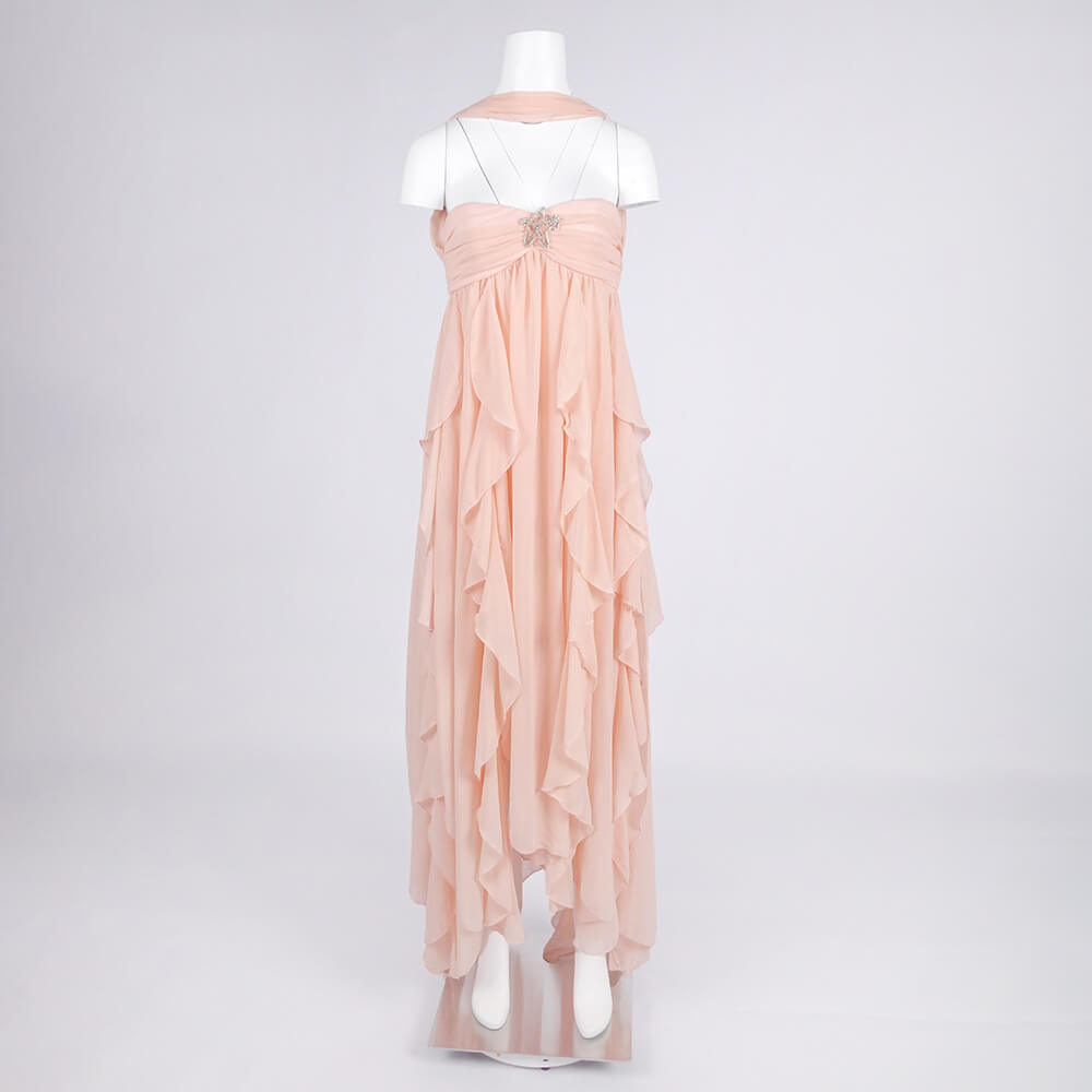 Chloé Strapless Ruffle Maxi Dress