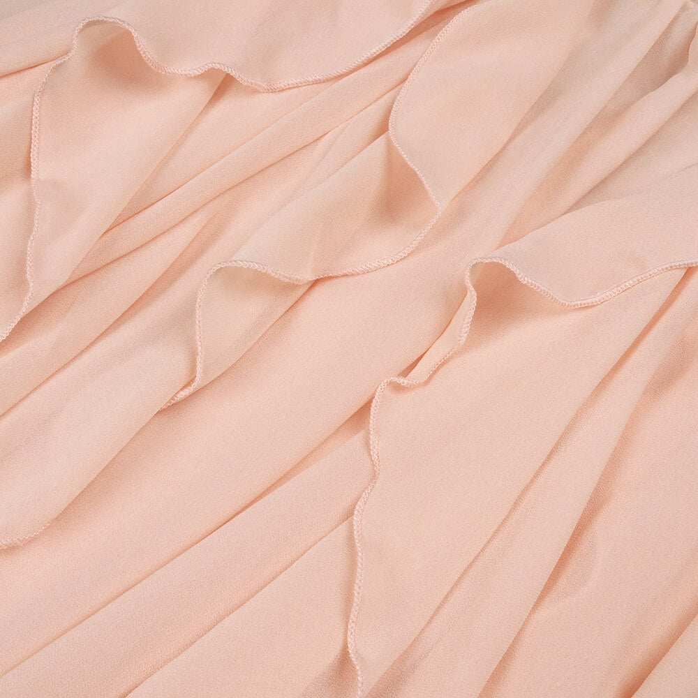 Chloé Strapless Ruffle Maxi Dress