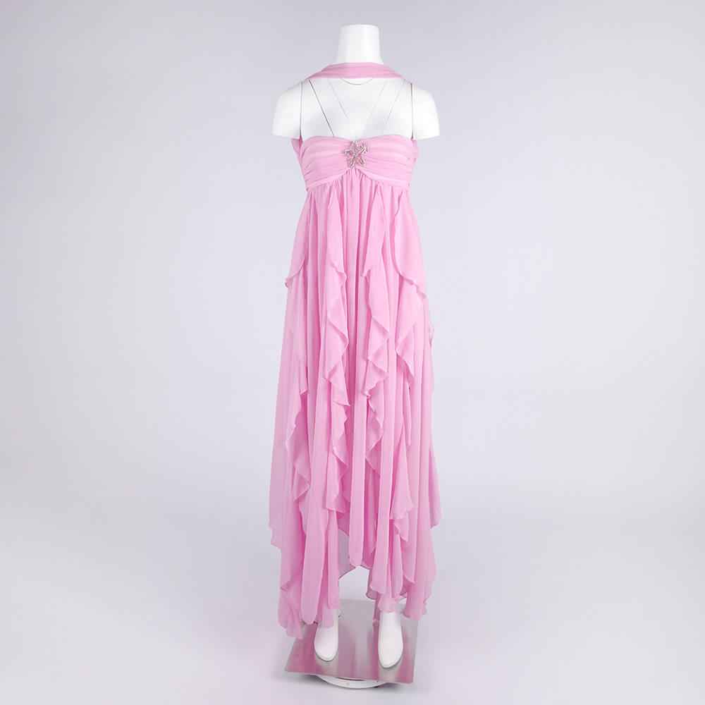 Chloé Strapless Ruffle Maxi Dress