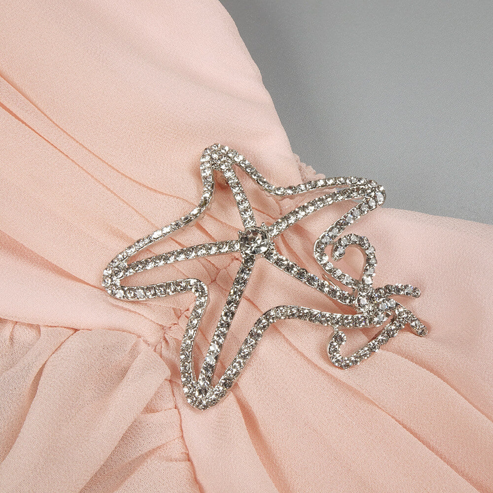 Chloé Strapless Ruffle Maxi Dress