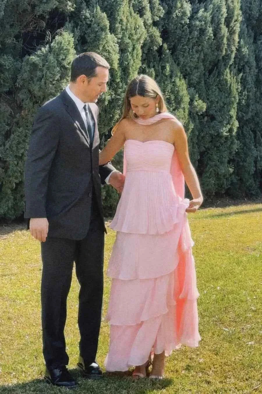 Manon Strapless Tiered Maxi Dress