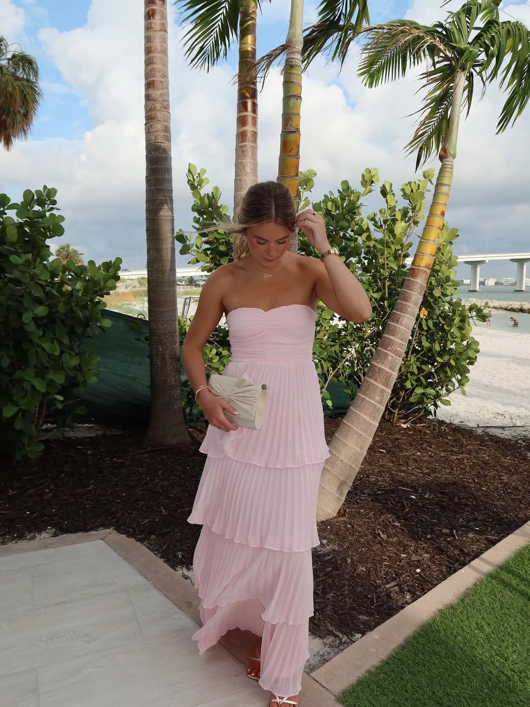 Manon Strapless Tiered Maxi Dress