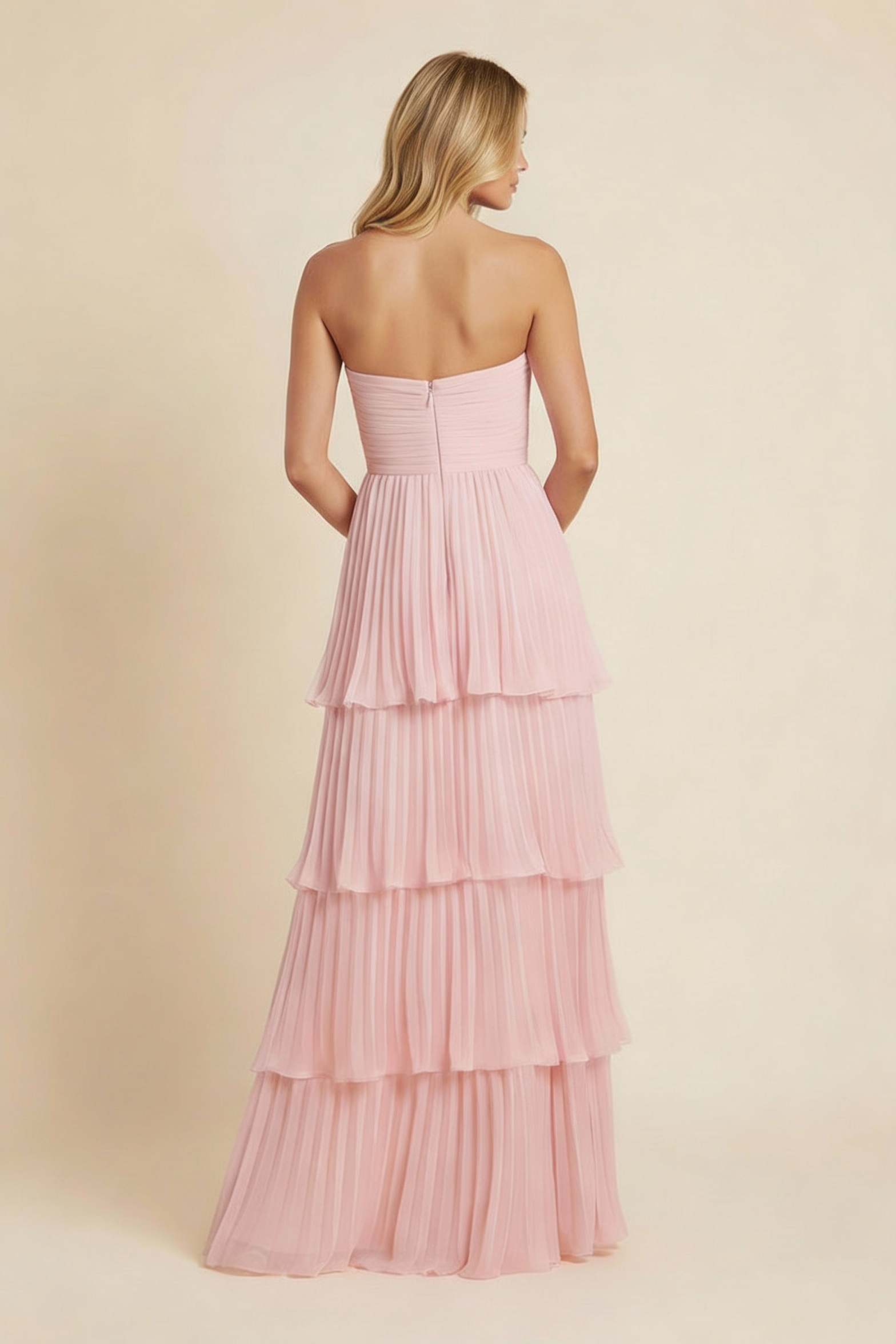 Manon Strapless Tiered Maxi Dress