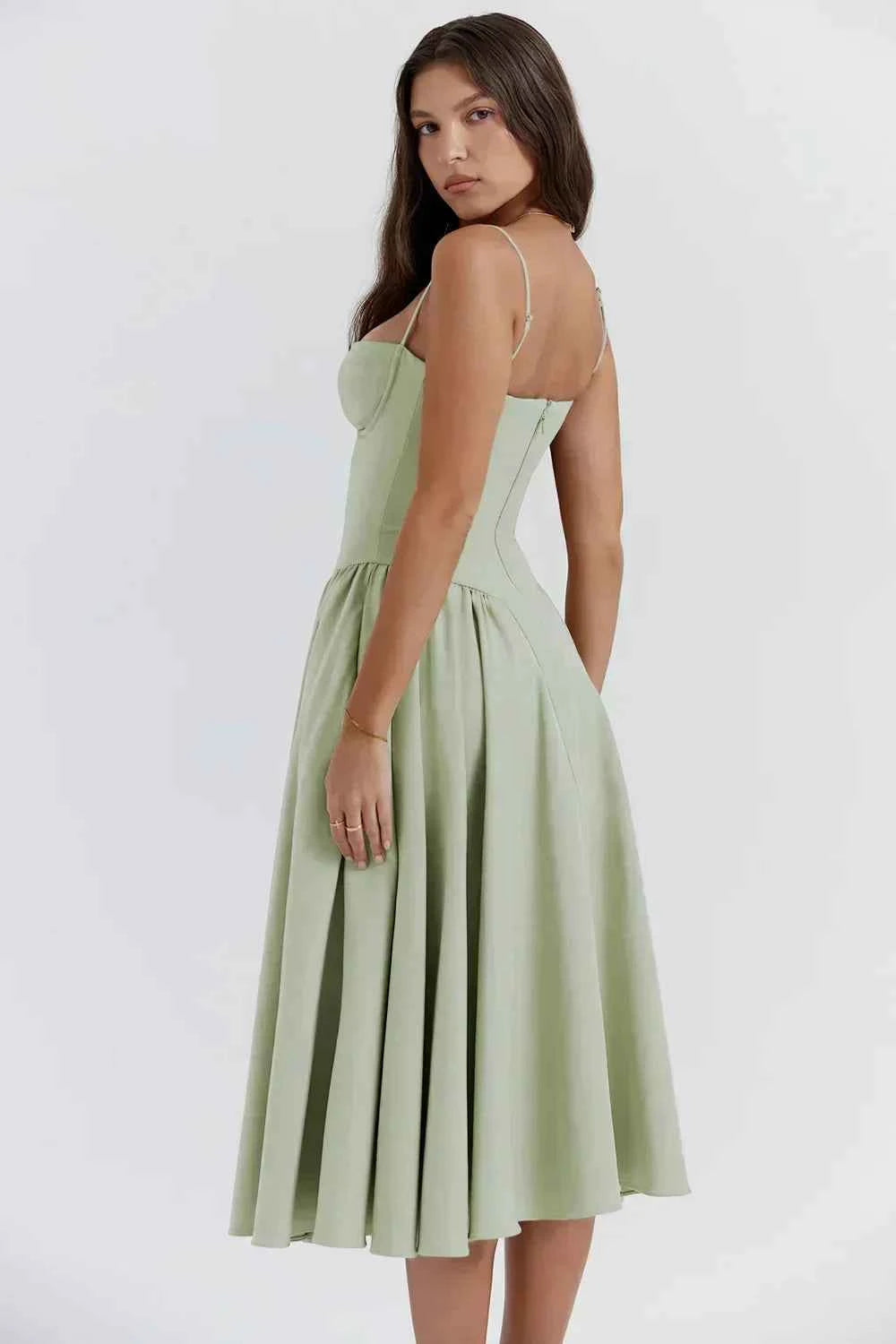 Orlane Corset Midi Dress