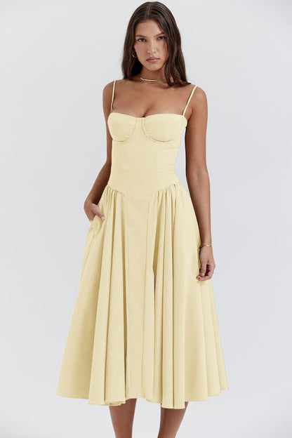 Orlane Corset Midi Dress