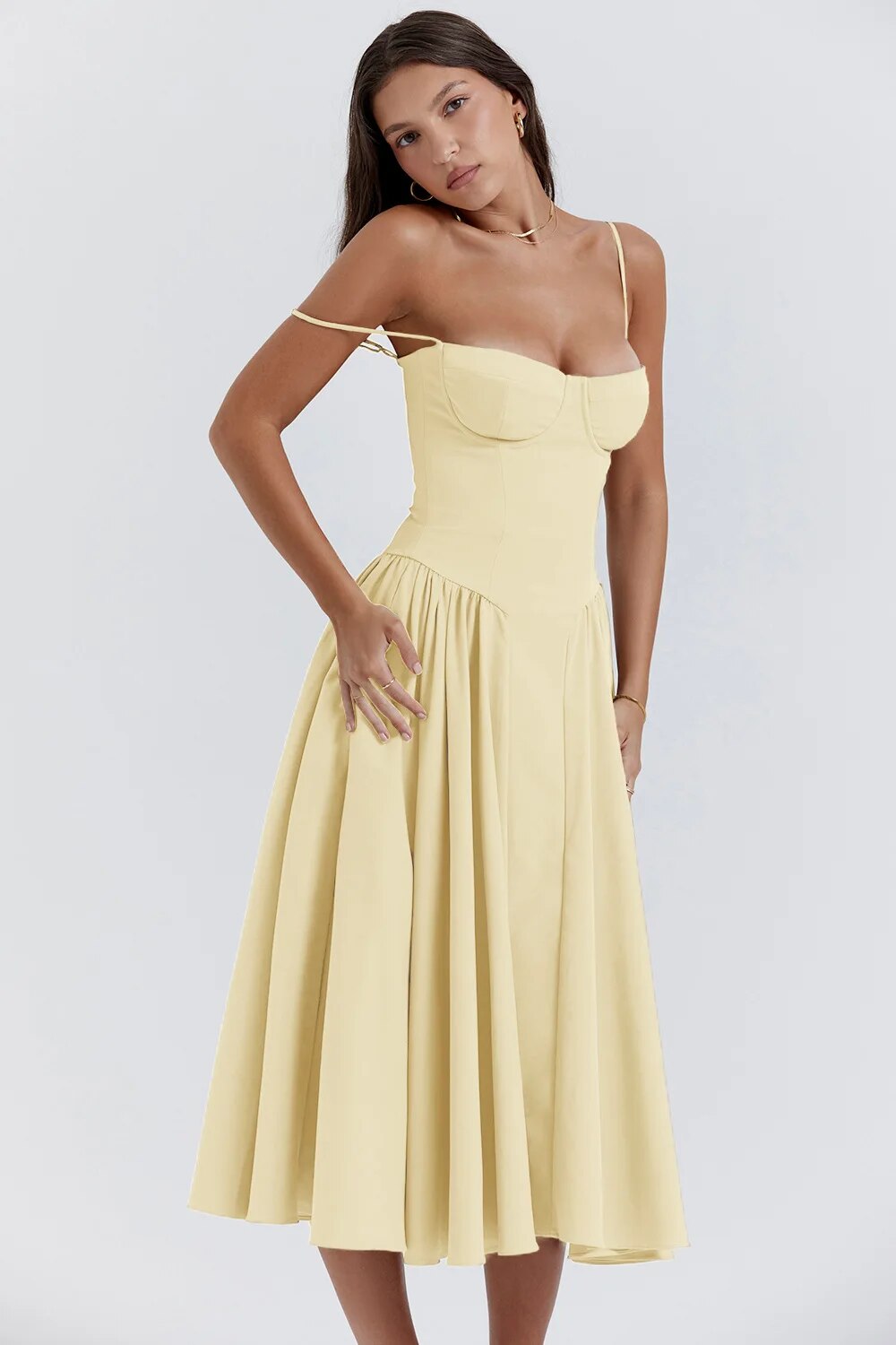 Orlane Corset Midi Dress
