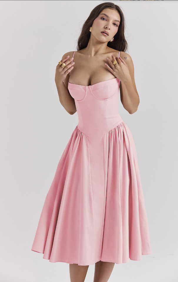 Orlane Corset Midi Dress