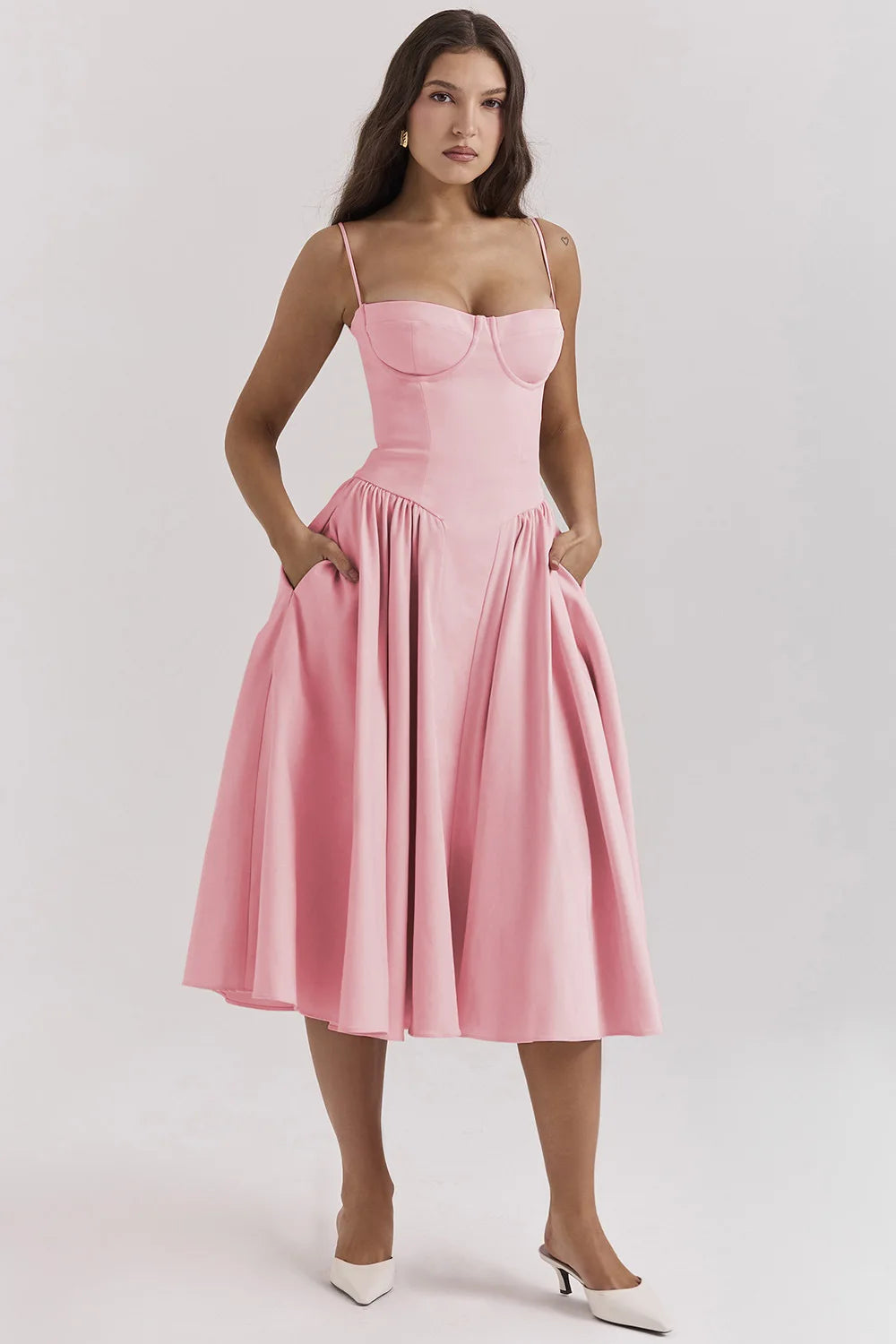 Orlane Corset Midi Dress