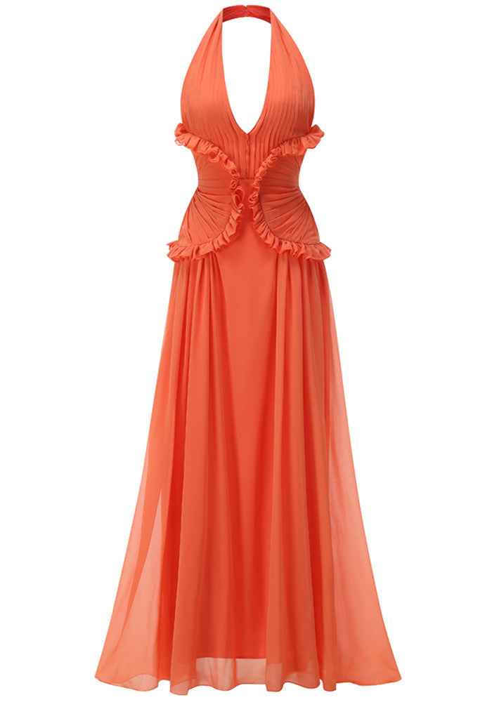 Énergie Halter Maxi Dress