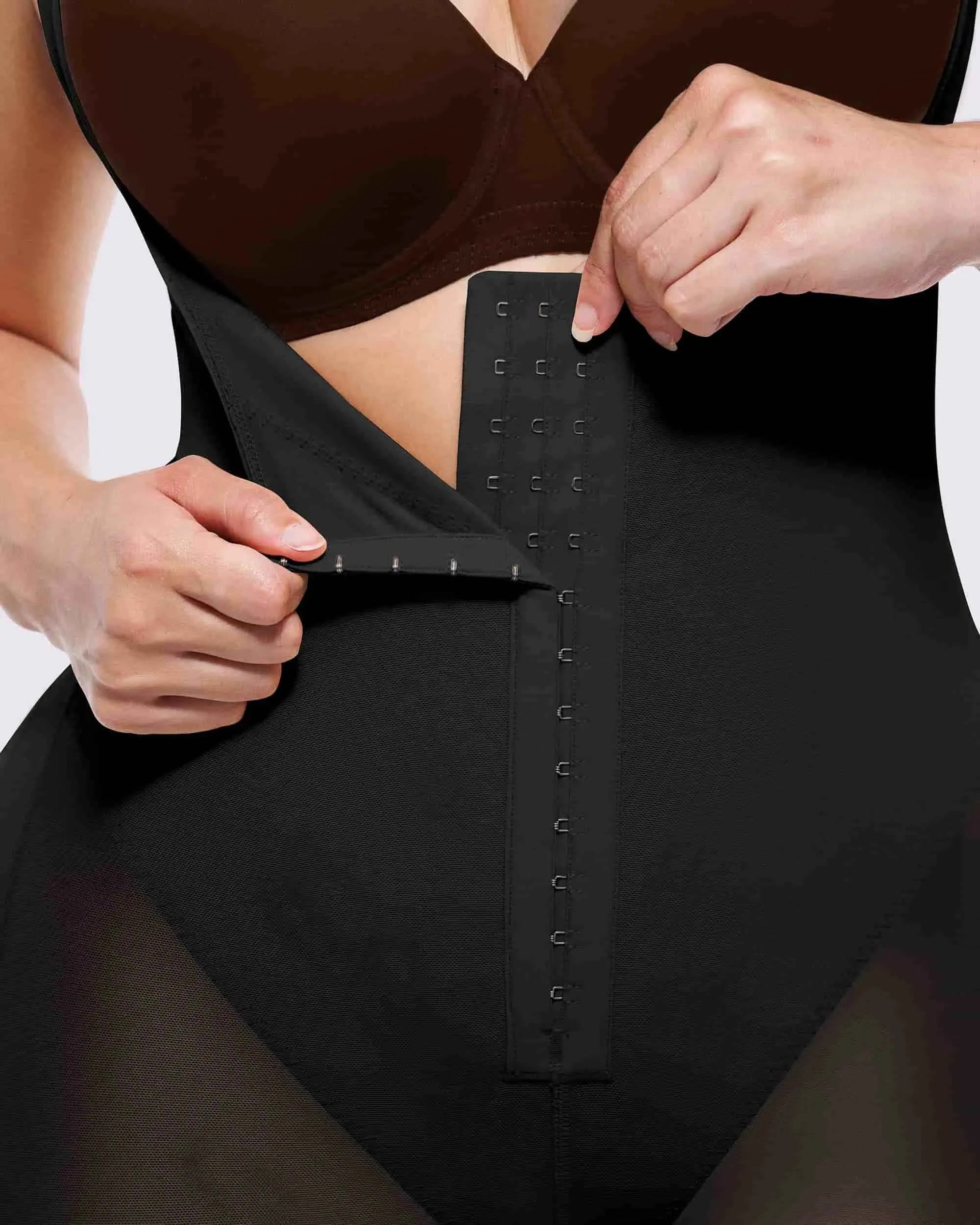 BOOT-YEAH™ Midi Bodysuit - Black Lace Compression