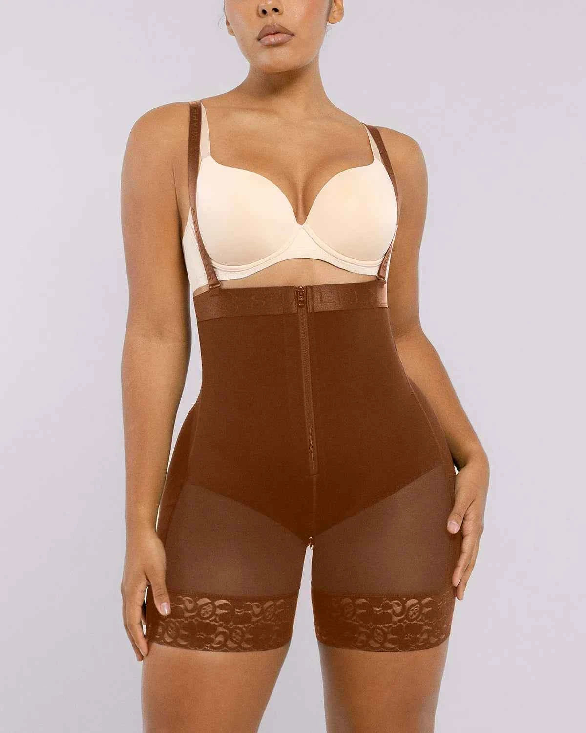 BOOT-YEAH™ Midi Shaping Shorts - Black Compression Lace