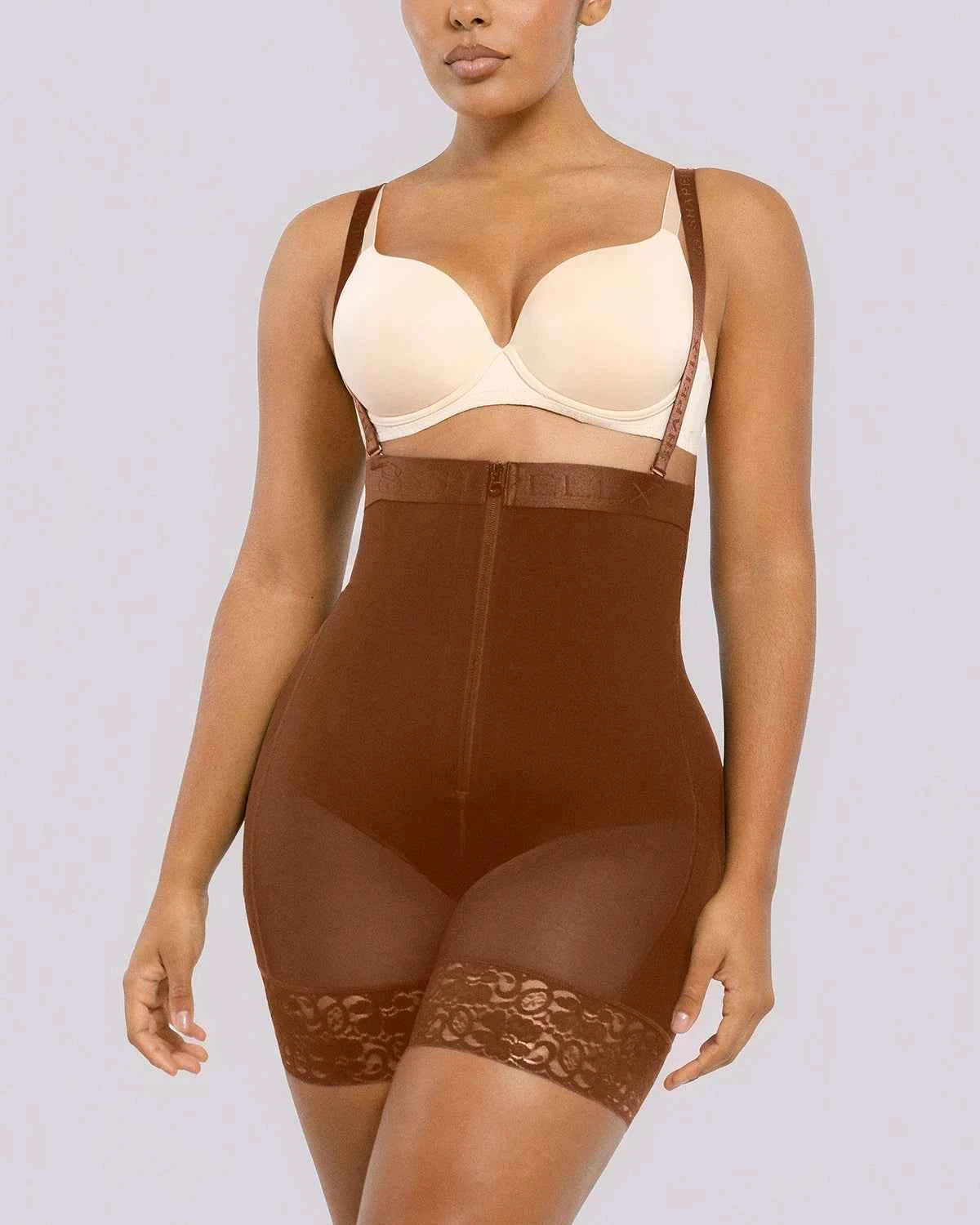 BOOT-YEAH™ Midi Shaping Shorts - Black Compression Lace