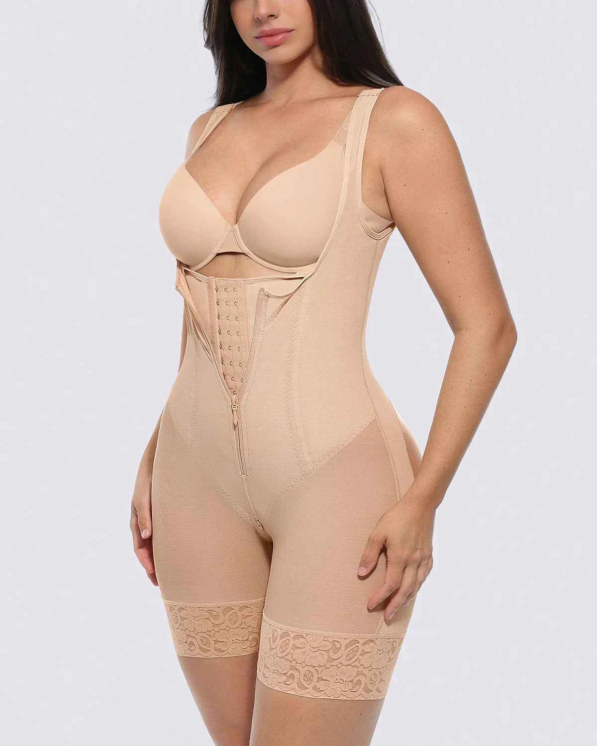BOOT-YEAH™ Mini Bodysuit - Black Lace Tummy Control