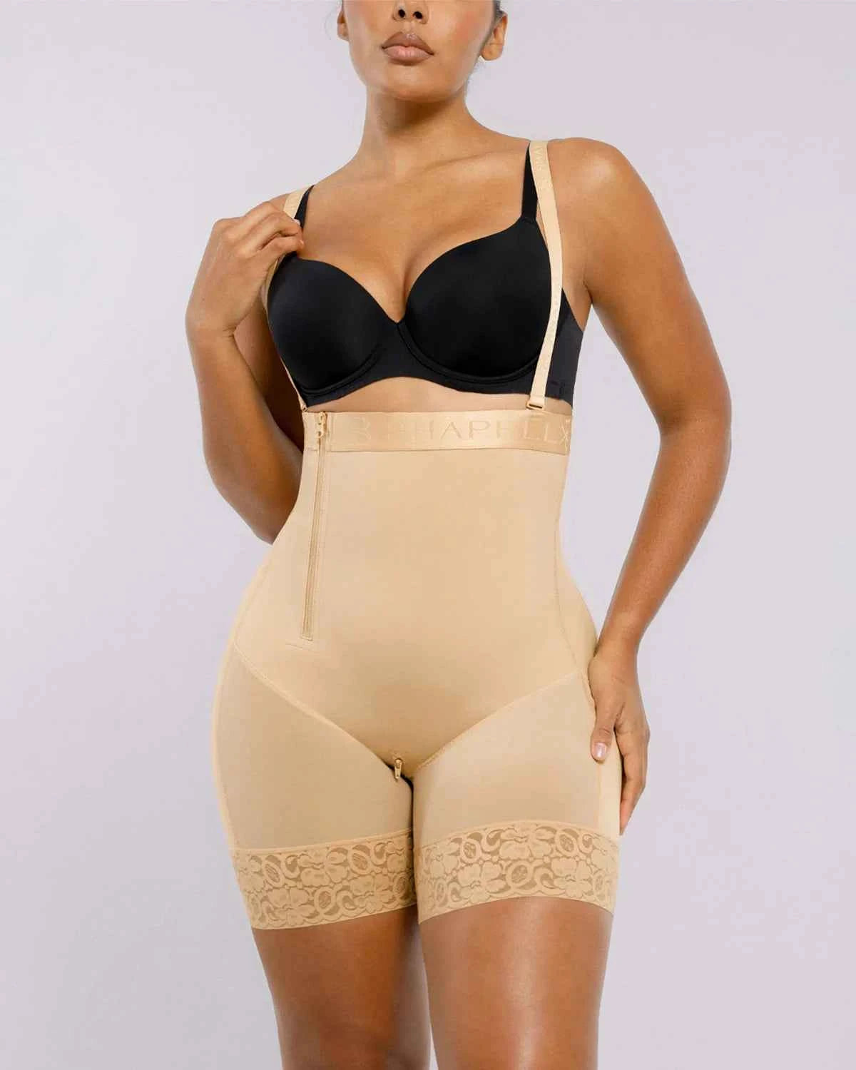 BOOT-YEAH™ AirSlim® Postpartum Support Short - Black Lace